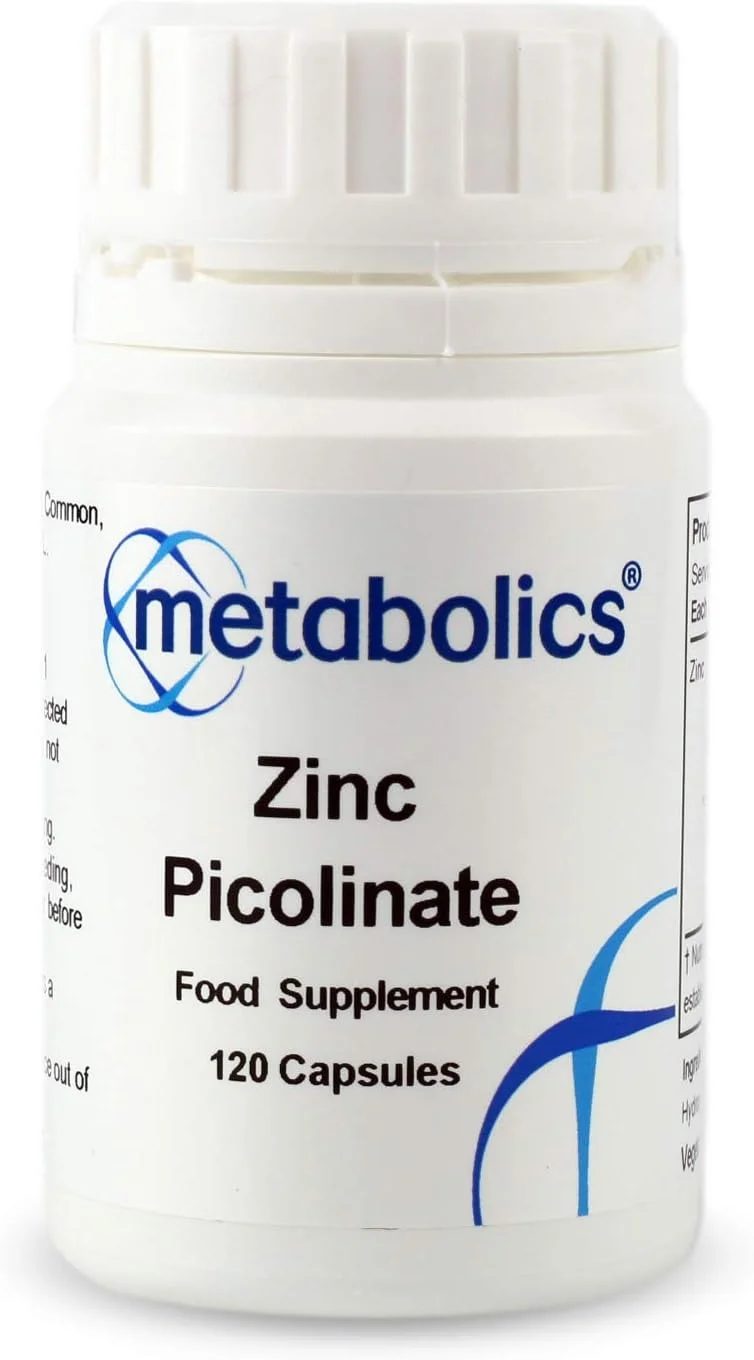 کپسول های پیکولینات روی - مکمل روی، بسته 120 عددی (13.8 میلی گرم روی) 69 میلی گرم - تقویت سلامت مو، پوست و ناخن | بدون افزودنی