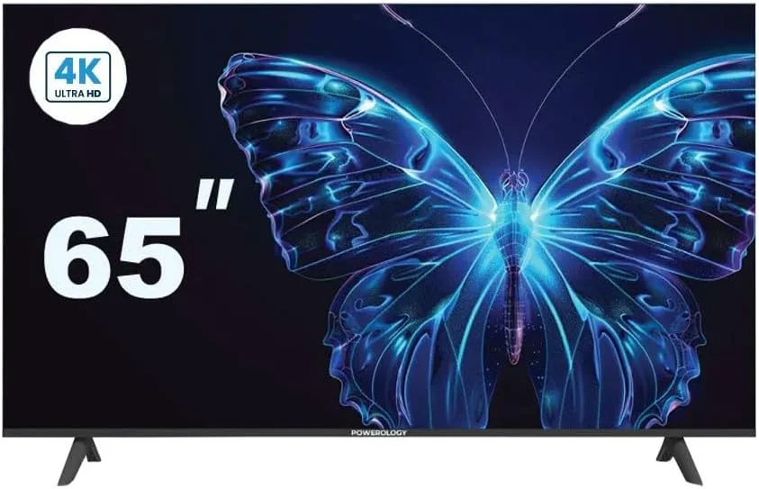 تلویزیون هوشمند 65 اینچی پاورولوژی 4K – Ultra HD با HDR و صفحه نمایش بدون حاشیه خیره کننده برای یک تجربه سینمایی واقعی. مجهز به اندروید 11 با پشتیبانی از HDMI، USB و زبان عربی/انگلیسی تلویزیون هوشمند 65 اینچی پاورولوژی 4K – Ultra HD با HDR و صفحه نمایش بدون حاشیه خیره کننده برای یک تجربه سینمایی واقعی. مجهز به اندروید 11 با پشتیبانی از HDMI، USB و زبان عربی/انگلیسی