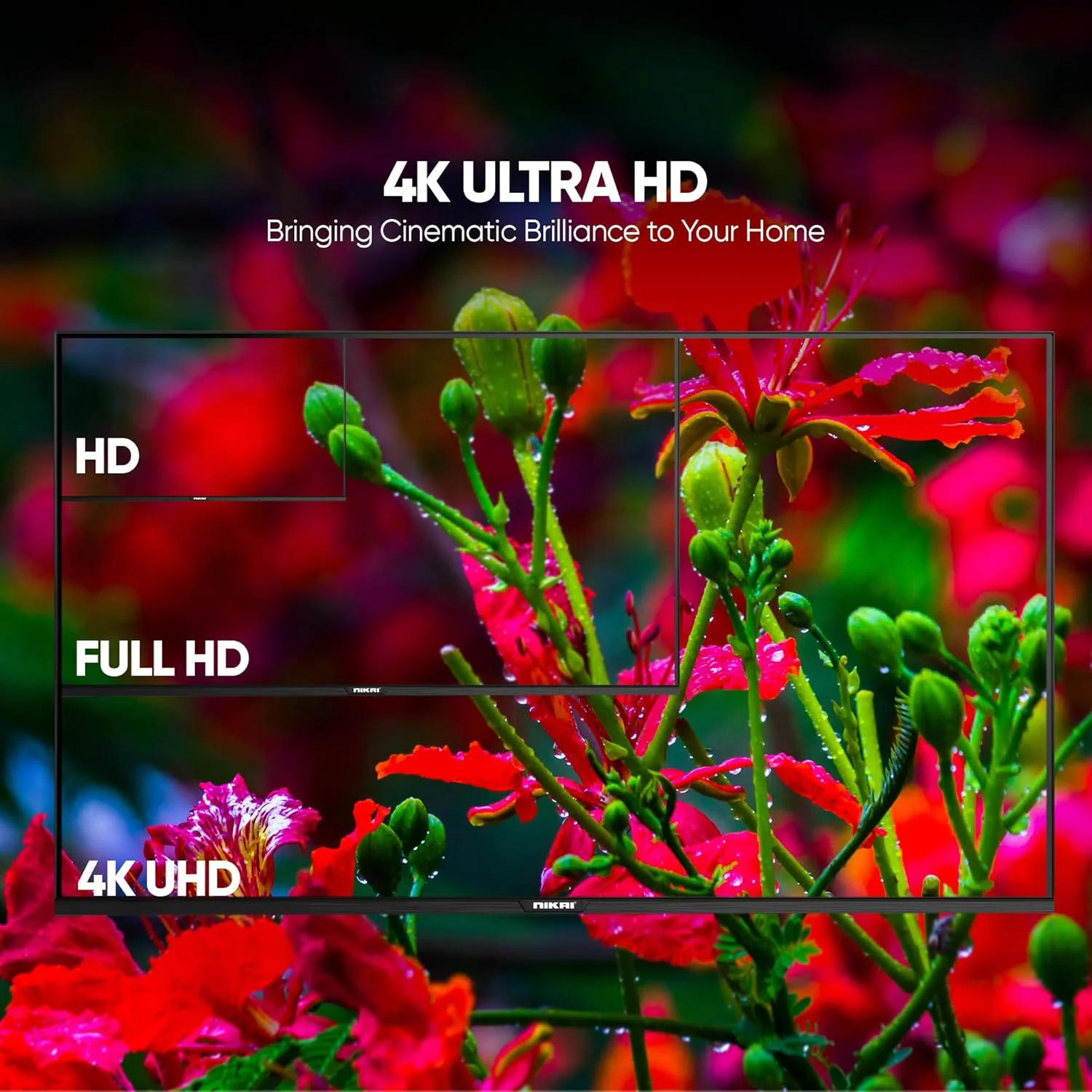 تلویزیون هوشمند ال ای دی 55 اینچ نیکای، کیفیت 4K Ultra HD، اندروید 14، وای فای داخلی، نرخ نوسازی 60 هرتز، پردازنده چهار هسته ای، 3 پورت HDMI، 2 پورت USB، فریم باریک - UHD5510SLED تلویزیون هوشمند ال ای دی 55 اینچ نیکای، کیفیت 4K Ultra HD، اندروید 14، وای فای داخلی، نرخ نوسازی 60 هرتز، پردازنده چهار هسته ای، 3 پورت HDMI، 2 پورت USB، فریم باریک - UHD5510SLED