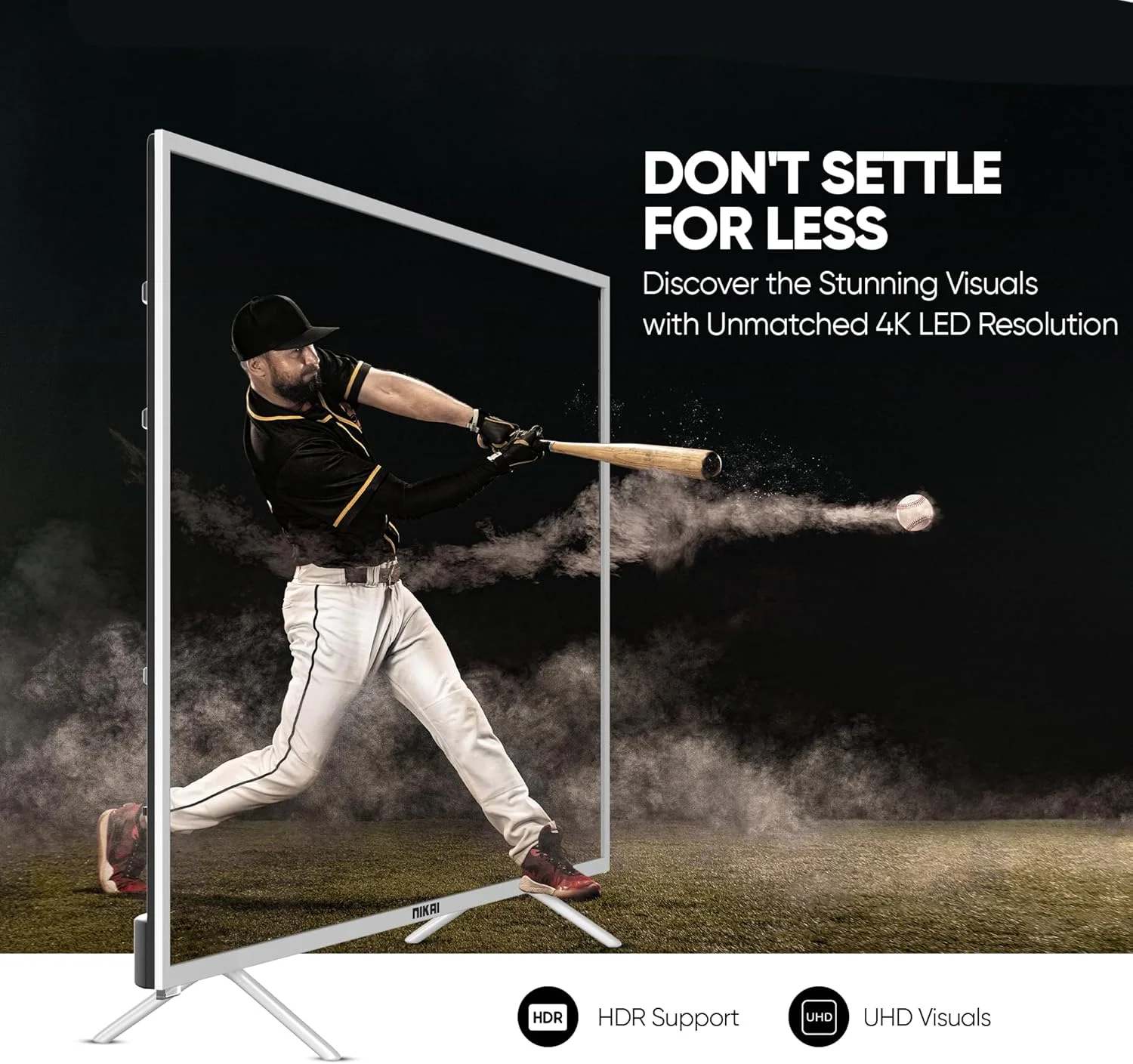 تلویزیون هوشمند 75 اینچ نیکای 4K UHD اندروید | اندروید 13 | طراحی بدون حاشیه | پردازنده چهار هسته ای A55 قدرتمند | نتفلیکس، پرایم ویدیو، یوتیوب و مرورگر وب | UHD75SLEDT تلویزیون هوشمند 75 اینچ نیکای 4K UHD اندروید | اندروید 13 | طراحی بدون حاشیه | پردازنده چهار هسته ای A55 قدرتمند | نتفلیکس، پرایم ویدیو، یوتیوب و مرورگر وب | UHD75SLEDT