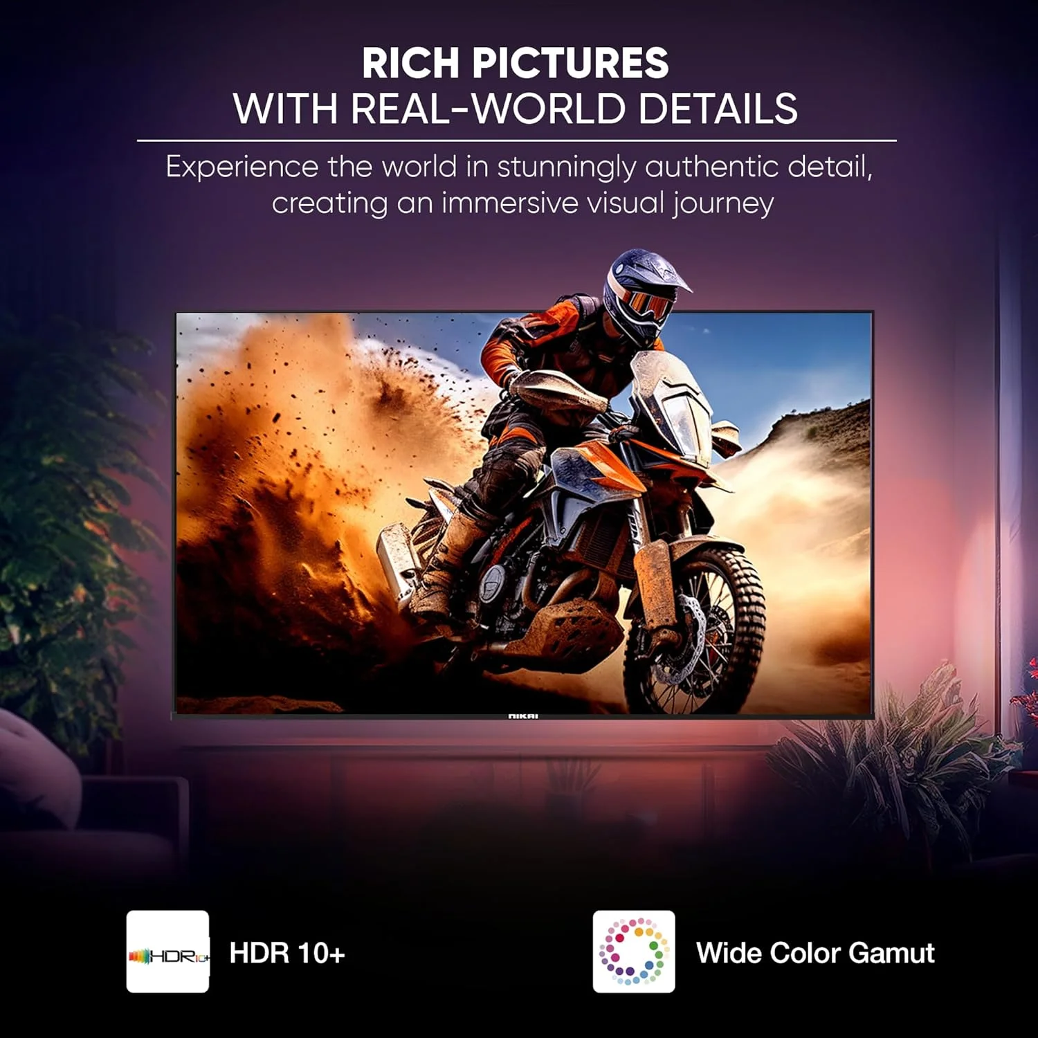 تلویزیون هوشمند 65 اینچ نیکای 4K Ultra HD Google TV، کنترل صوتی بدون دست، Game Master، Dolby Vision + Atmos، 4K HDR10+، اتصال آسان با دستگاه های اندروید و اپل - مدل 65NIKGOOGLE (مدل 2025) تلویزیون هوشمند 65 اینچ نیکای 4K Ultra HD Google TV، کنترل صوتی بدون دست، Game Master، Dolby Vision + Atmos، 4K HDR10+، اتصال آسان با دستگاه های اندروید و اپل - مدل 65NIKGOOGLE (مدل 2025)