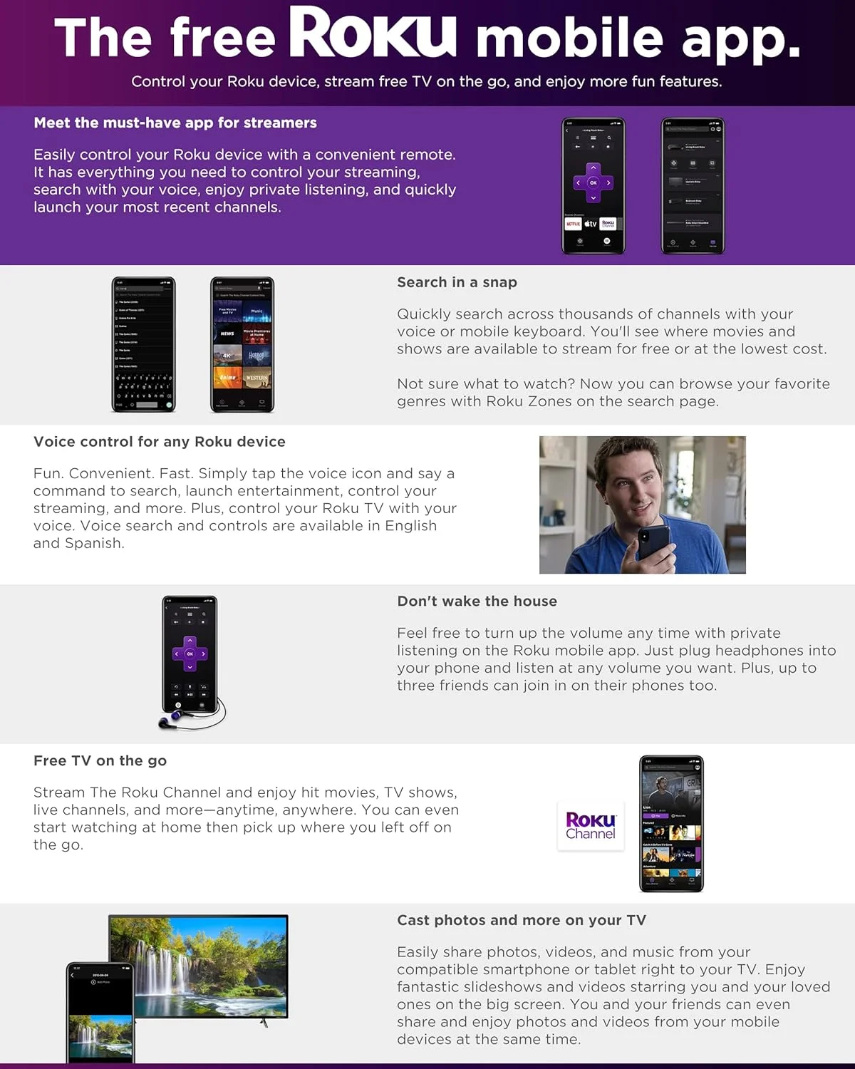 تلویزیون هوشمند ال ای دی 32 اینچی HD 720p جی وی سی Roku با اپلیکیشن کنترل صوتی، Airplay، Screen Casting و بیش از 300 کانال پخش رایگان (LT32MAW2)