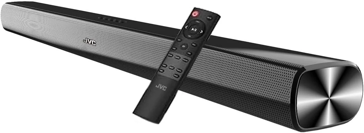 تلویزیون هوشمند 4K UHD بدون حاشیه جی وی سی 43 اینچ مدل LT-43N7115 مشکی با ساندبار جی وی سی