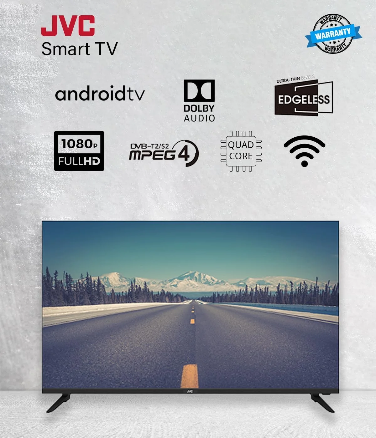 تلویزیون ال ای دی هوشمند بدون حاشیه جی وی سی مدل LT-43N5105، سایز 43 اینچ تلویزیون ال ای دی هوشمند بدون حاشیه جی وی سی مدل LT-43N5105، سایز 43 اینچ