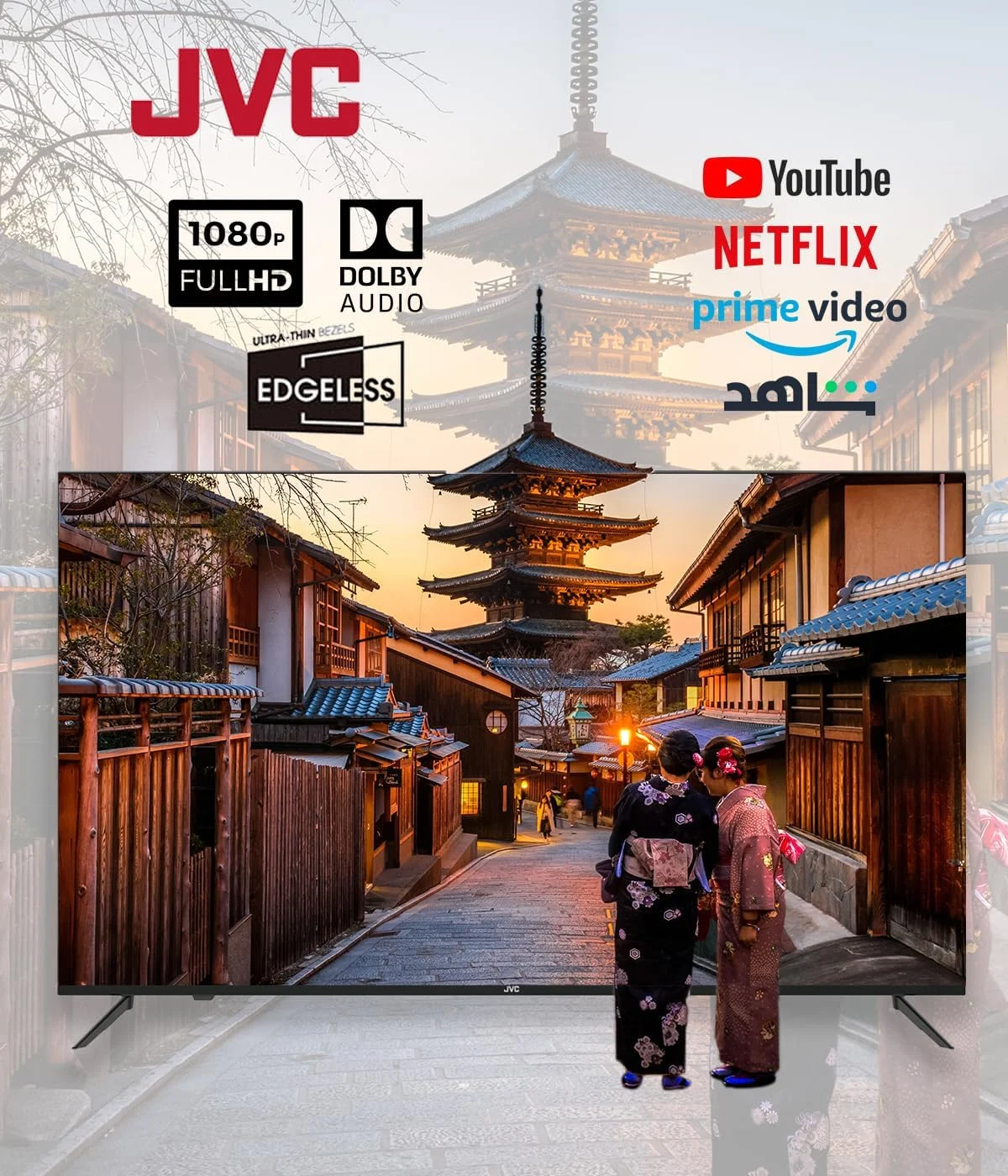 تلویزیون ال ای دی هوشمند بدون حاشیه جی وی سی مدل LT-43N5105، سایز 43 اینچ تلویزیون ال ای دی هوشمند بدون حاشیه جی وی سی مدل LT-43N5105، سایز 43 اینچ