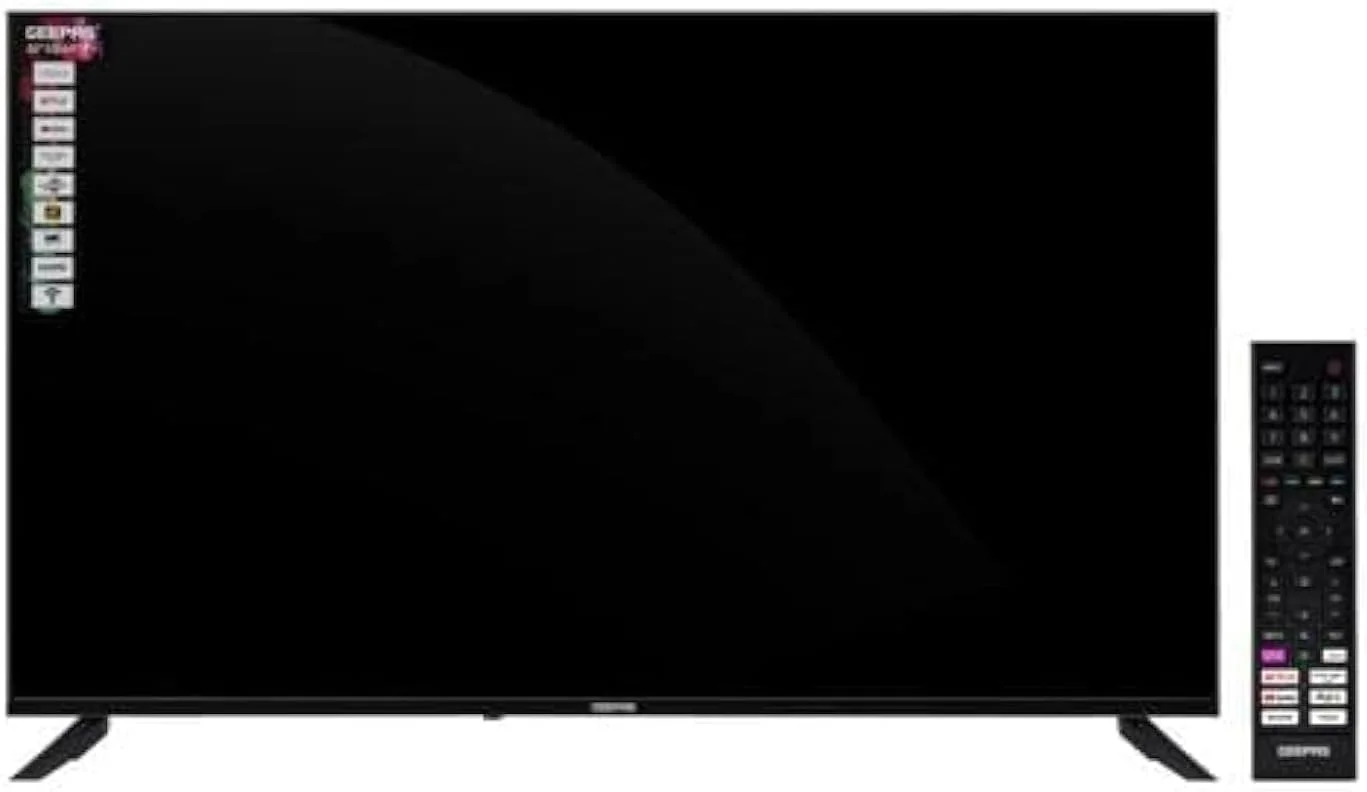 تلویزیون ال ای دی 50 اینچ الترا اچ دی جی پاس مدل GLED5040TSUHD با سیستم عامل VIDAA، دارای بلوتوث، وای فای، قابلیت اشتراک گذاری صفحه نمایش هوشمند، همراه با کنترل از راه دور و براکت دیواری، پورت های HDMI و USB، دالبی دیجیتال، سری توپاز آبی