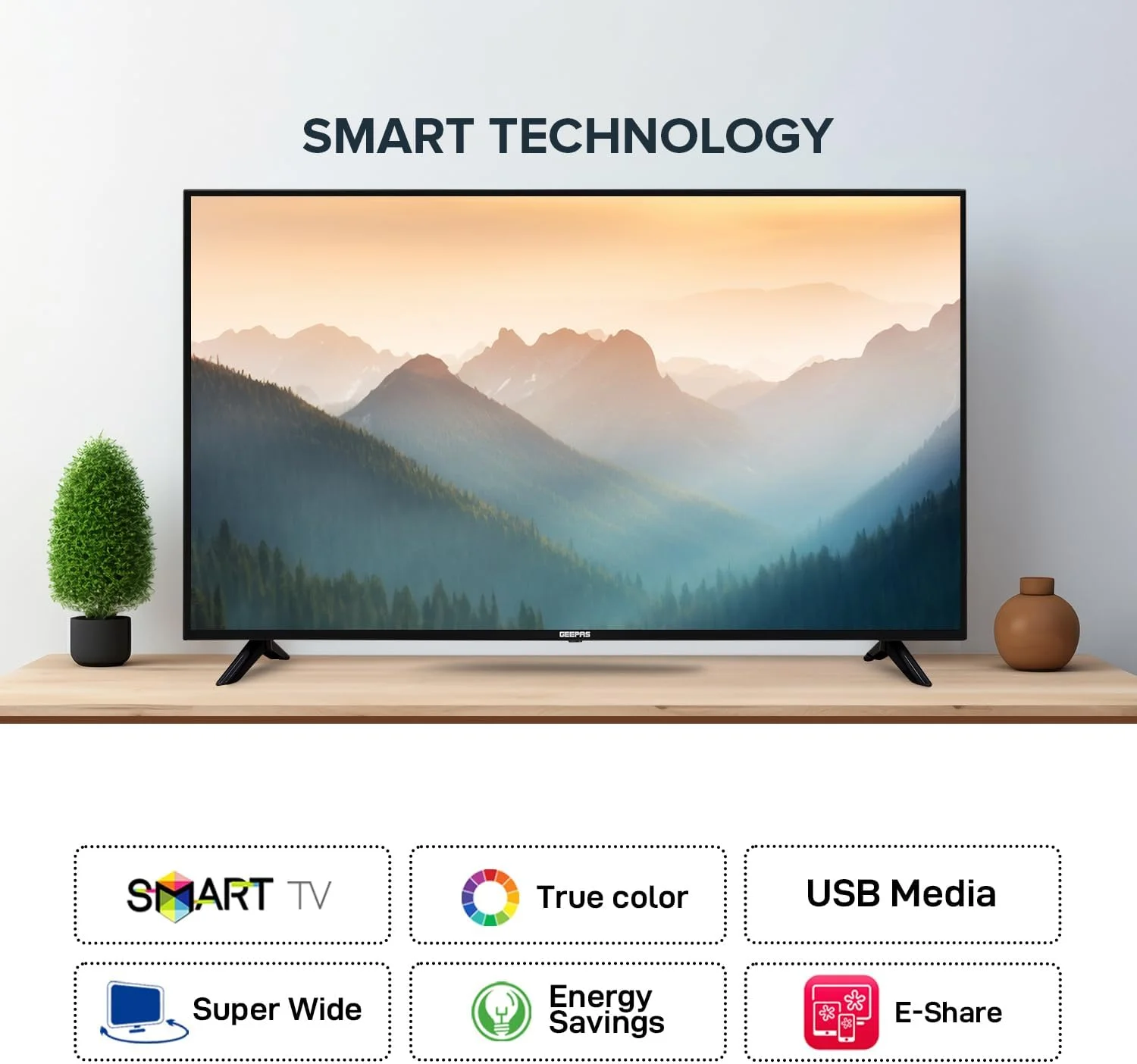 تلویزیون هوشمند ال ای دی 58 اینچ جیپاس مدل GLED5808SUHD 4K ULTRA HD - دارای قابلیت Mirror Cast، پورت 3.5 میلی متری، 3 پورت HDMI و 2 پورت USB | وای فای، اندروید 9.0 با E-Share | رم 2 گیگابایتی تلویزیون هوشمند ال ای دی 58 اینچ جیپاس مدل GLED5808SUHD 4K ULTRA HD - دارای قابلیت Mirror Cast، پورت 3.5 میلی متری، 3 پورت HDMI و 2 پورت USB | وای فای، اندروید 9.0 با E-Share | رم 2 گیگابایتی