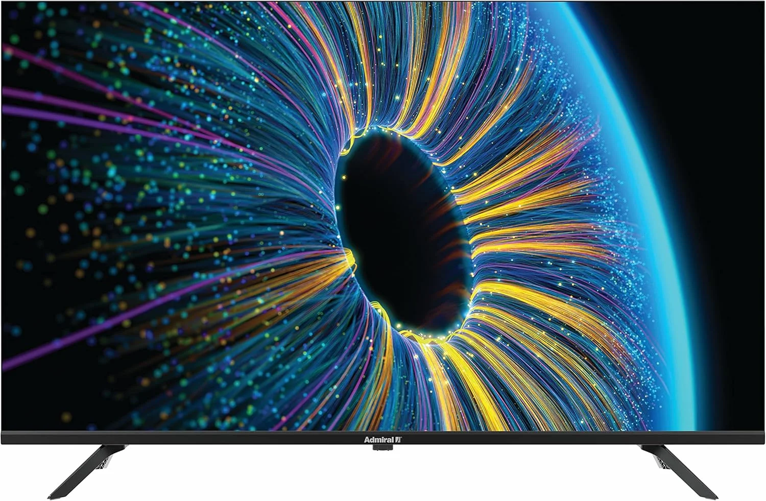 تلویزیون ال ای دی هوشمند 43 اینچ Admiral با کیفیت FHD، دارای سیستم صوتی دالبی، تلویزیون اندروید گوگل، کروم کست داخلی، بلوتوث و وای فای، یوتیوب، نتفلیکس، پرایم، مشکی، ADL43FMSACN.