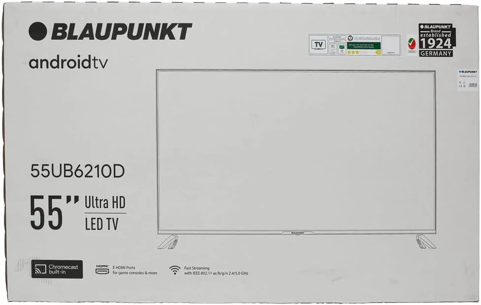 تلویزیون هوشمند 55 اینچی 4K-UHD بلاوپانک اندروید با Dolby Vision و Dolby Atmos و بلوتوث - 55UB6210D ابعاد 123.1x27.4x76.9 سانتی متر - مشکی تلویزیون هوشمند 55 اینچی 4K-UHD بلاوپانک اندروید با Dolby Vision و Dolby Atmos و بلوتوث - 55UB6210D ابعاد 123.1x27.4x76.9 سانتی متر - مشکی