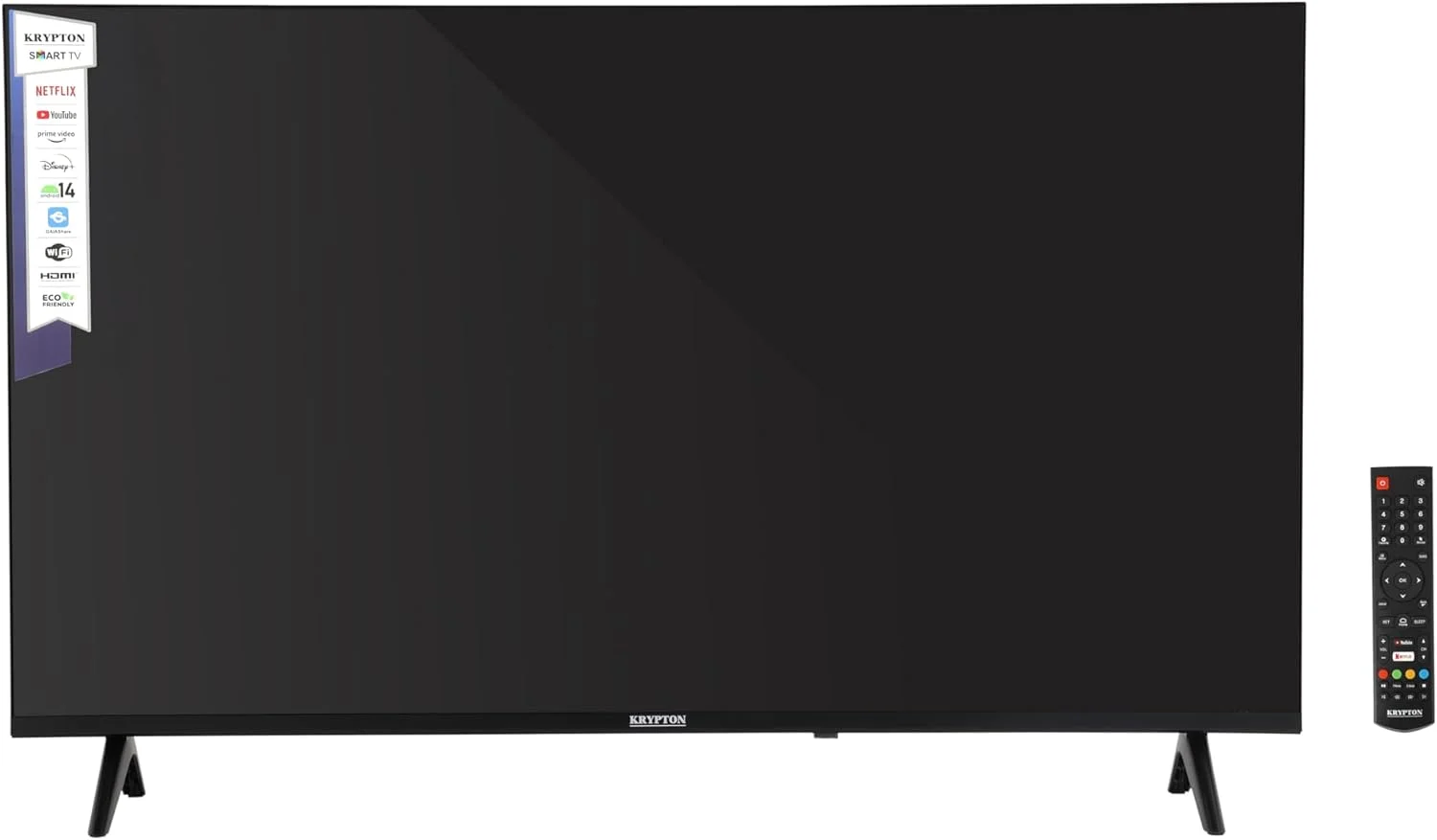 تلویزیون ال ای دی هوشمند 32 اینچ HD با کنترل از راه دور، پورت های HDMI و USB، جک هدفون، ورودی صدای PC، وای فای، اندروید 14.0 با نتفلیکس، یوتیوب و غیره، KLED3227SHD مشکی تلویزیون ال ای دی هوشمند 32 اینچ HD با کنترل از راه دور، پورت های HDMI و USB، جک هدفون، ورودی صدای PC، وای فای، اندروید 14.0 با نتفلیکس، یوتیوب و غیره، KLED3227SHD مشکی