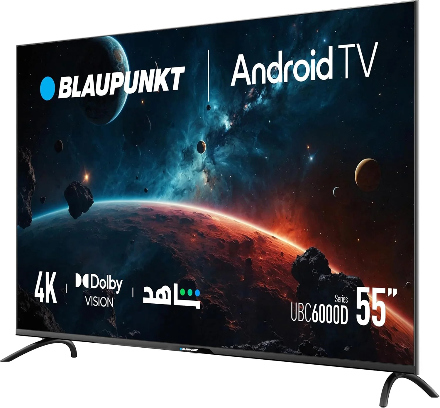 تلویزیون 55 اینچ Blaupunkt | تلویزیون 4K UHD و Android TV 11 – سری UBC6000D تلویزیون LED | Dolby Vision & Atmos | فناوری MEMC | تلویزیون داخلی Chromecast | دستیار گوگل | مهندسی عالی آلمان تلویزیون 55 اینچ Blaupunkt | تلویزیون 4K UHD و Android TV 11 – سری UBC6000D تلویزیون LED | Dolby Vision & Atmos | فناوری MEMC | تلویزیون داخلی Chromecast | دستیار گوگل | مهندسی عالی آلمان