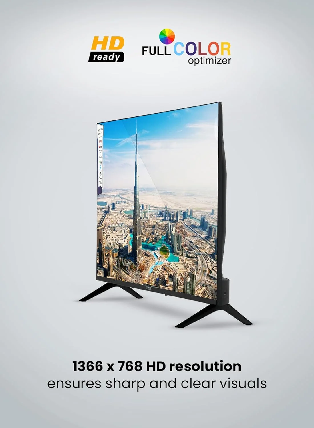 تلویزیون ال ای دی هوشمند 32 اینچ HD با کنترل از راه دور، پورت های HDMI و USB، جک هدفون، ورودی صدای PC، وای فای، اندروید 14.0 با نتفلیکس، یوتیوب و غیره، KLED3227SHD مشکی تلویزیون ال ای دی هوشمند 32 اینچ HD با کنترل از راه دور، پورت های HDMI و USB، جک هدفون، ورودی صدای PC، وای فای، اندروید 14.0 با نتفلیکس، یوتیوب و غیره، KLED3227SHD مشکی