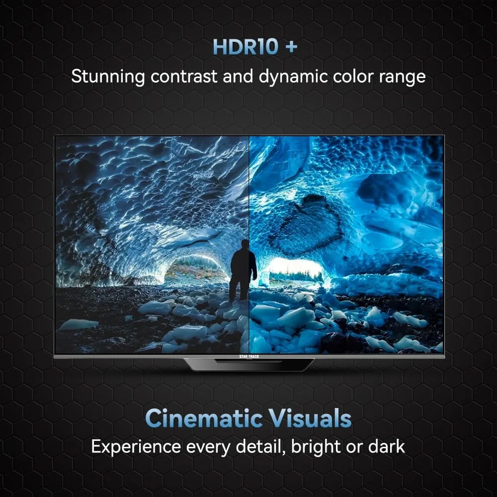 تلویزیون هوشمند کیولد استار ترک 65 اینچ 4K HDR10+ WebOS | پایه فلزی مرکزی | حجم رنگ 110% با کوانتوم دات | نمایشگر فوق العاده روشن 400 نیت | ویژن اتموس | ایرپلی، ریموت کنترل ایر ماوس تلویزیون هوشمند کیولد استار ترک 65 اینچ 4K HDR10+ WebOS | پایه فلزی مرکزی | حجم رنگ 110% با کوانتوم دات | نمایشگر فوق العاده روشن 400 نیت | ویژن اتموس | ایرپلی، ریموت کنترل ایر ماوس