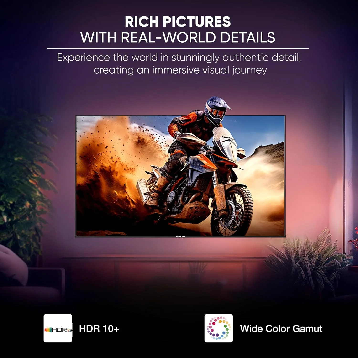 تلویزیون هوشمند 50 اینچ نیکای 4K UHD Google TV | Dolby Vision & Atmos | HDR10 | بلندگوهای قدرتمند 20 واتی | Netflix، Prime Video، YouTube، Disney+ داخلی - 50NIKGOOGLE تلویزیون هوشمند 50 اینچ نیکای 4K UHD Google TV | Dolby Vision & Atmos | HDR10 | بلندگوهای قدرتمند 20 واتی | Netflix، Prime Video، YouTube، Disney+ داخلی - 50NIKGOOGLE