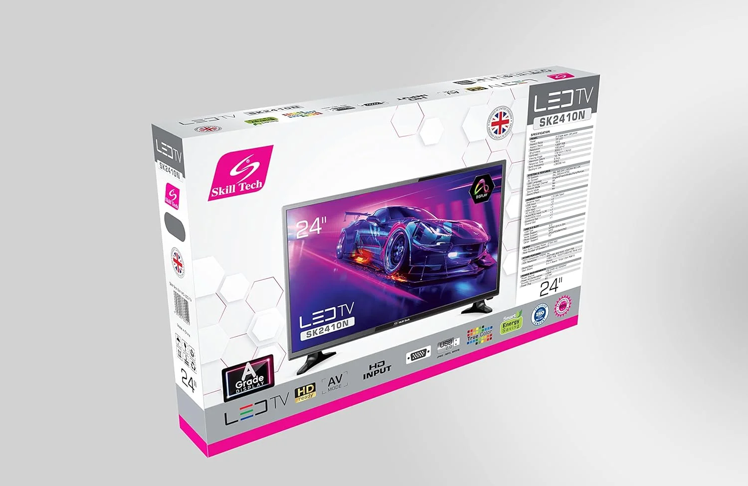 تلویزیون ال ای دی 24 اینچی اچ دی ردی Skill Tech SK2410N – رزولوشن واضح 1366x768، زاویه دید 176 درجه، کنتراست 3000:1، نرخ تازه سازی 60 هرتز، بلندگوهای داخلی، مشکی تلویزیون ال ای دی 24 اینچی اچ دی ردی Skill Tech SK2410N – رزولوشن واضح 1366x768، زاویه دید 176 درجه، کنتراست 3000:1، نرخ تازه سازی 60 هرتز، بلندگوهای داخلی، مشکی