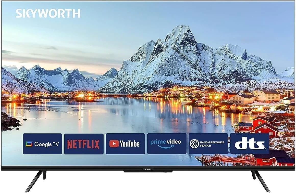 تلویزیون هوشمند 75 اینچ Skyworth UHD Google TV 4K HDR بلوتوث با Dolby Vision HDR، DTS Virtual X، YouTube، Netflix، Freeview Play و Alexa داخلی، WiFi مشکی مدل 75SUE9350F تلویزیون هوشمند 75 اینچ Skyworth UHD Google TV 4K HDR بلوتوث با Dolby Vision HDR، DTS Virtual X، YouTube، Netflix، Freeview Play و Alexa داخلی، WiFi مشکی مدل 75SUE9350F