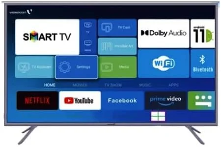 تلویزیون 65 اینچ ویدئوکون 4K UHD هوشمند اندروید 11 با Google Play، Netflix، YouTube، Shahid، بلوتوث و WiFi داخلی - مدل AAEE65EPWO1100D1 تلویزیون 65 اینچ ویدئوکون 4K UHD هوشمند اندروید 11 با Google Play، Netflix، YouTube، Shahid، بلوتوث و WiFi داخلی - مدل AAEE65EPWO1100D1