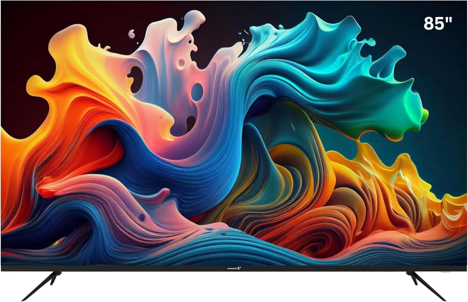 تلویزیون 85 اینچی بدون حاشیه 4K UHD رسمی گوگل با ریموت صوتی "Hey Google"، بلوتوث، Dolby Audio، پنل درجه A+ و براکت دیواری رایگان - مدل جدید 2024 E85ELGT1100