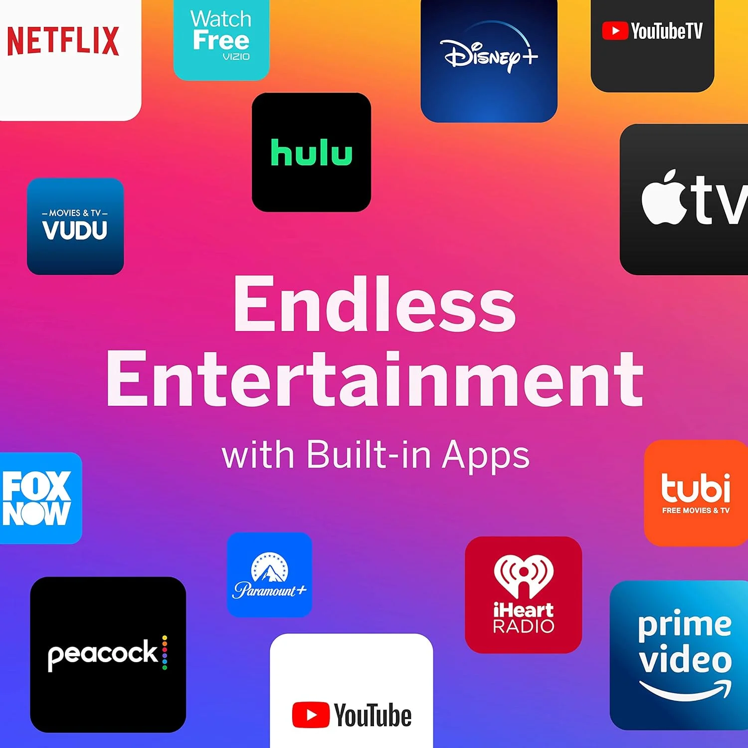 تلویزیون هوشمند 32 اینچی VIZIO سری D با کیفیت Full HD 1080p، دارای Apple AirPlay و Chromecast داخلی، قابلیت Screen Mirroring برای صفحات نمایش دوم و بیش از 150 کانال پخش رایگان (D32f-G61, 2020)