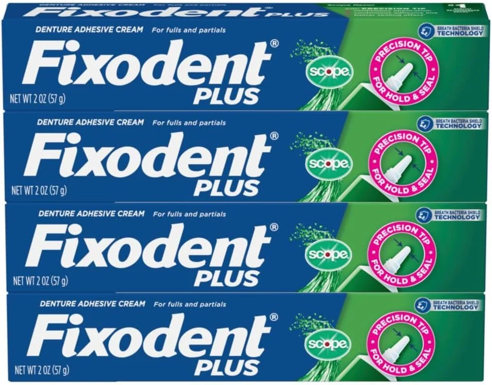 چسب دندان مصنوعی فیکسودنت پلاس اسکوپ، 56 گرم (بسته 4 عددی) فروشگاه آنلاین چسب دندان مصنوعی فیکسودنت پلاس اسکوپ، 56 گرم (بسته 4 عددی) فروشگاه آنلاین