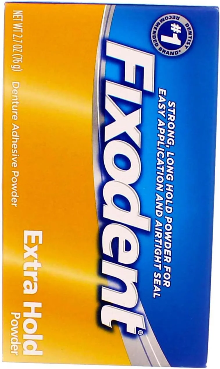 پودر چسب دندان مصنوعی فیکسو دنت، قدرت چسبندگی فوق العاده، ۷۶ گرم پودر چسب دندان مصنوعی فیکسو دنت، قدرت چسبندگی فوق العاده، ۷۶ گرم