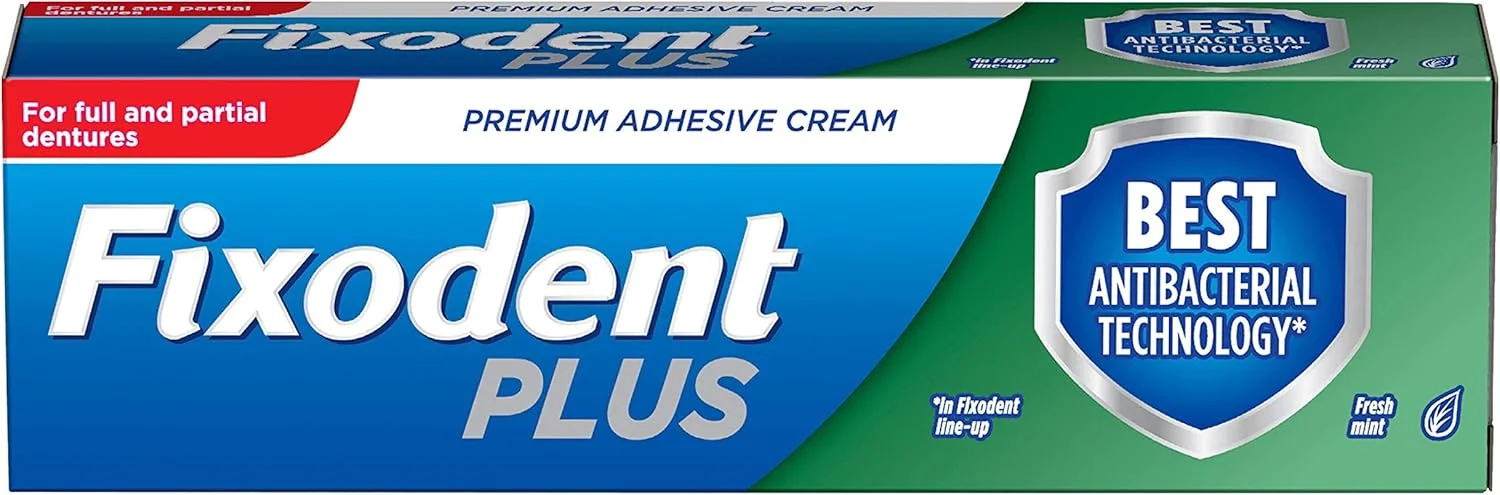 چسب دندان مصنوعی فیکسودنت پلاس با فناوری ضد باکتری، 40 گرم چسب دندان مصنوعی فیکسودنت پلاس با فناوری ضد باکتری، 40 گرم