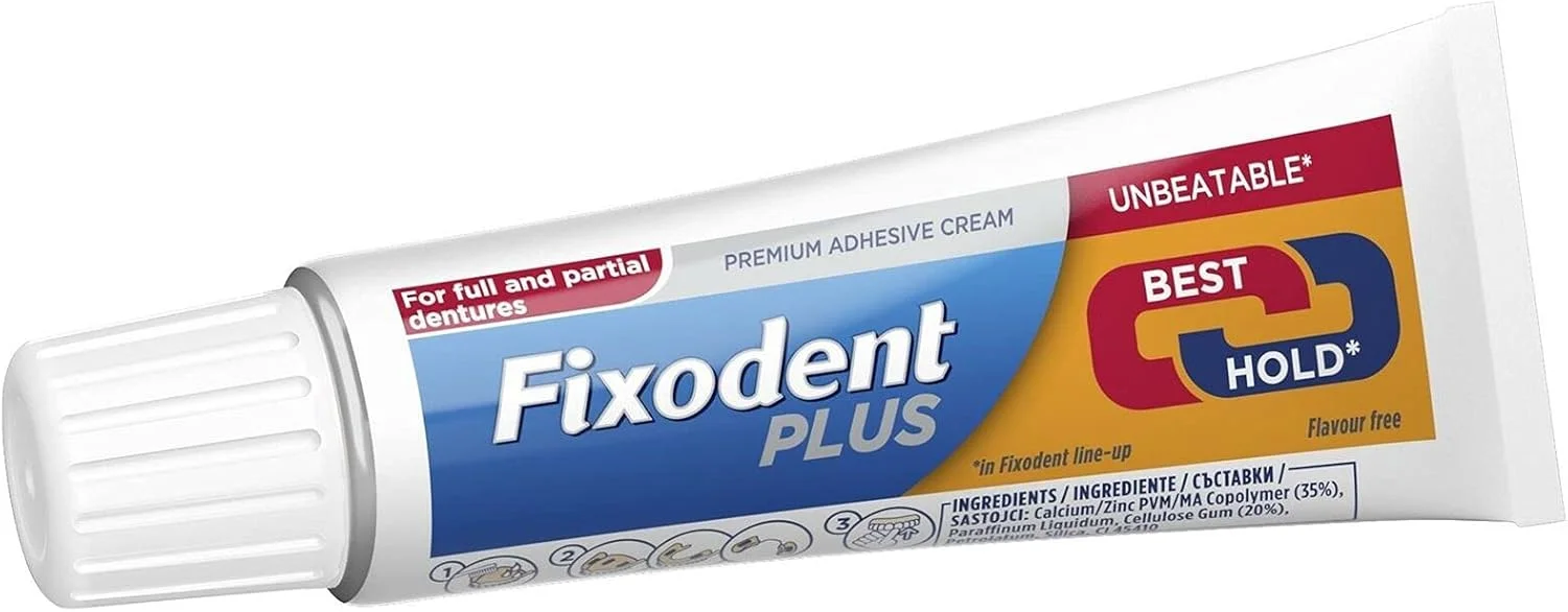 کرم چسب دندان مصنوعی فیکسودنت قدرت دوگانه 40 گرمی **بسته 4 عددی** کرم چسب دندان مصنوعی فیکسودنت قدرت دوگانه 40 گرمی **بسته 4 عددی**