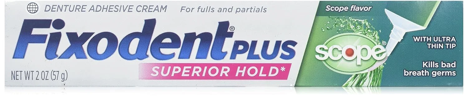 چسب دندان مصنوعی فیکسو دنت پلاس اسکوپ، اندازه 2 بسته چسب دندان مصنوعی فیکسو دنت پلاس اسکوپ، اندازه 2 بسته