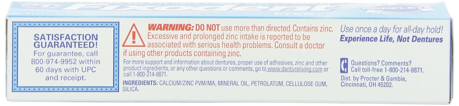 کرم چسب دندان مصنوعی فیکسودنت کامپلیت فری، 68 گرم (بسته 6 عددی) کرم چسب دندان مصنوعی فیکسودنت کامپلیت فری، 68 گرم (بسته 6 عددی)
