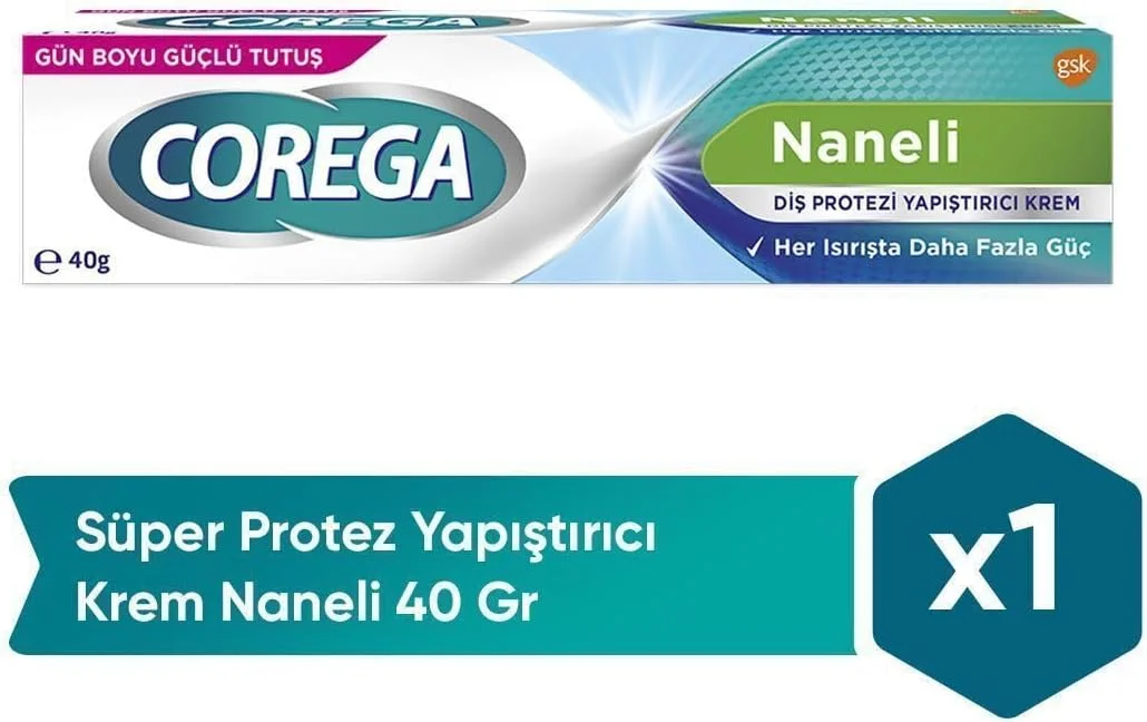 کرم فیکس کننده دندان مصنوعی Corega - برای دندان و لثه 40 گرم