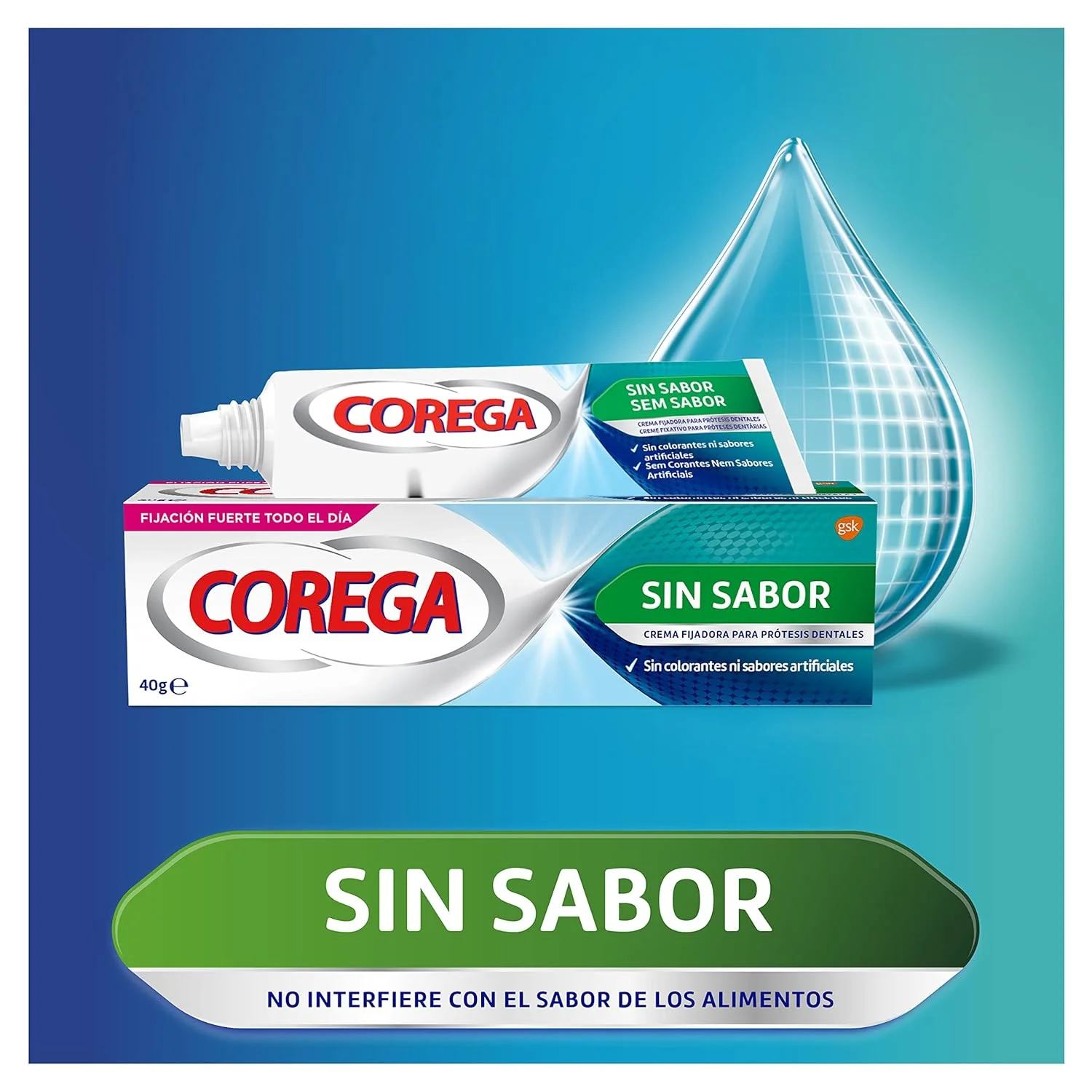 چسب دندان مصنوعی بدون طعم Corega، ۴۰ گرم چسب دندان مصنوعی بدون طعم Corega، ۴۰ گرم