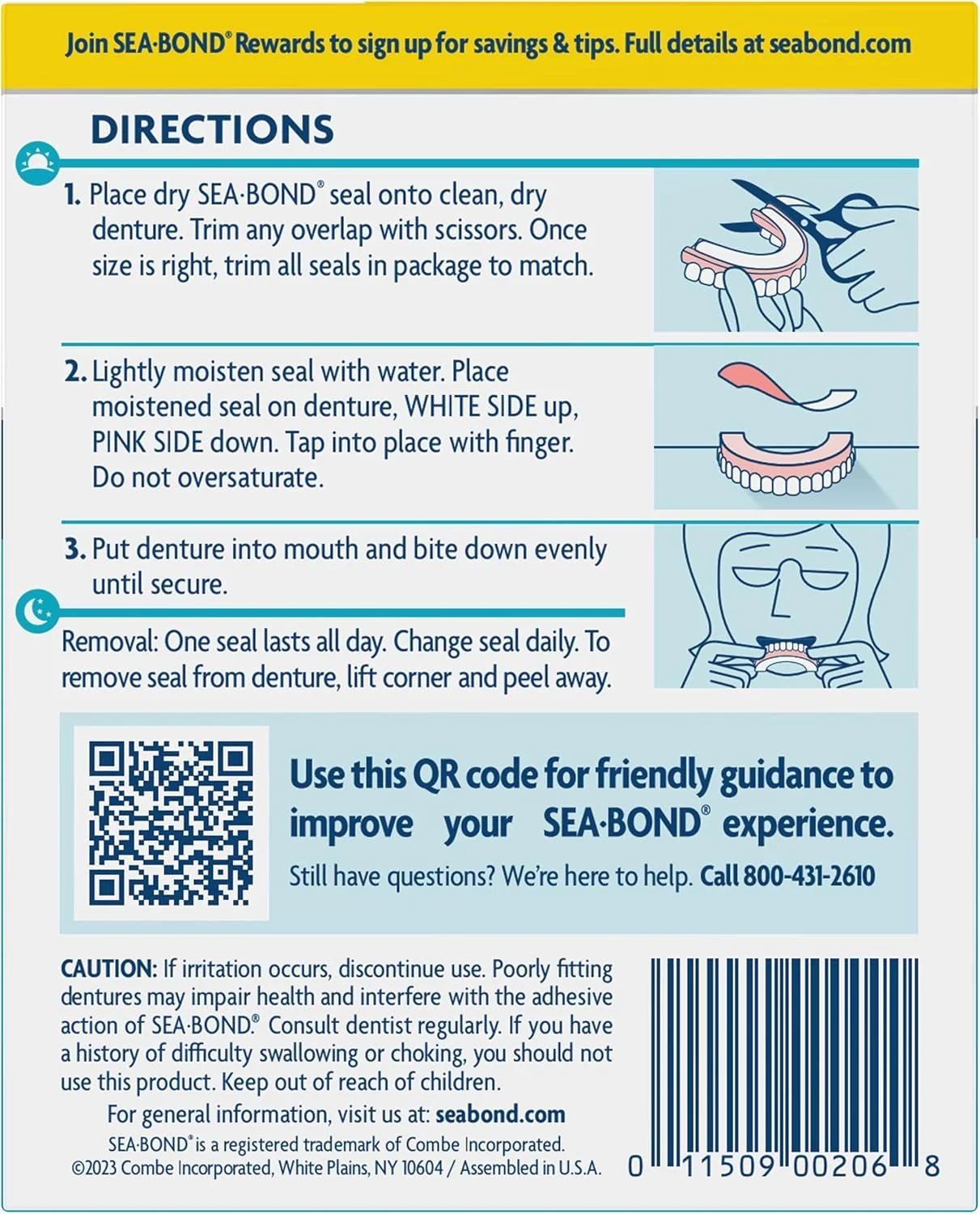 چسب دندان مصنوعی سی-باند، نگهدارنده قوی و بدون ایجاد مزاحمت، 30 عدد (بسته 4 عددی)