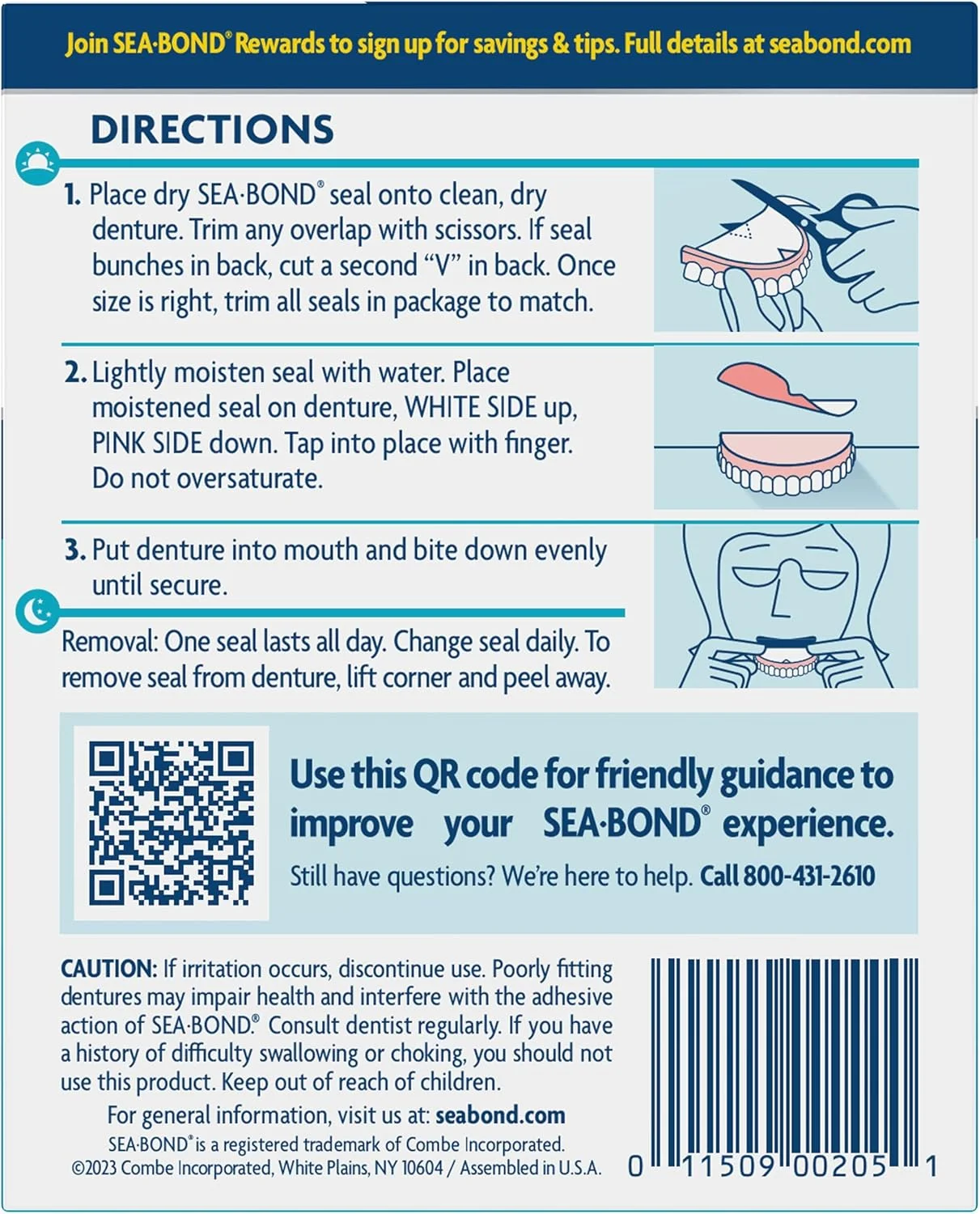 چسب دندان مصنوعی سی-باند، مخصوص فک بالا، بدون زینک، با چسبندگی تمام روز، بدون ایجاد کثیفی، 30 عدد (بسته 1 عددی)