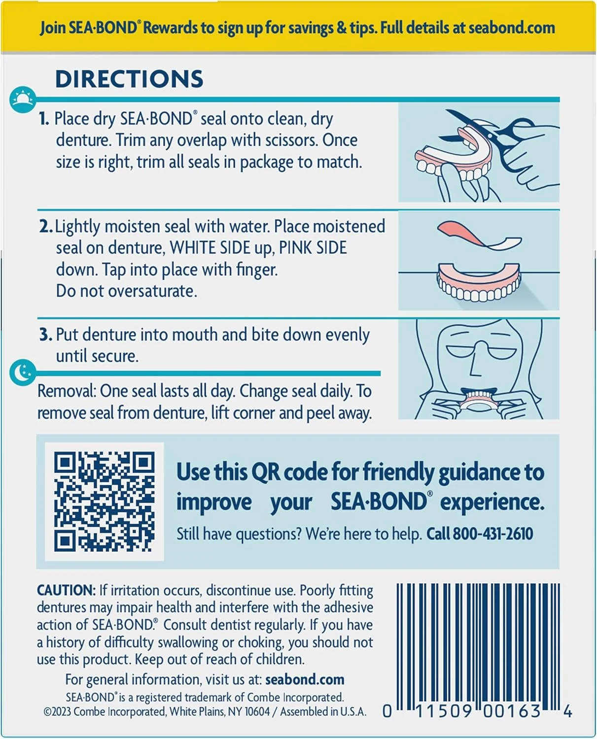 چسب دندان مصنوعی سی-باند، مخصوص فک پایین، بدون زینک، با چسبندگی تمام روز، بدون ایجاد کثیفی، 15 عدد (بسته 1 عددی)