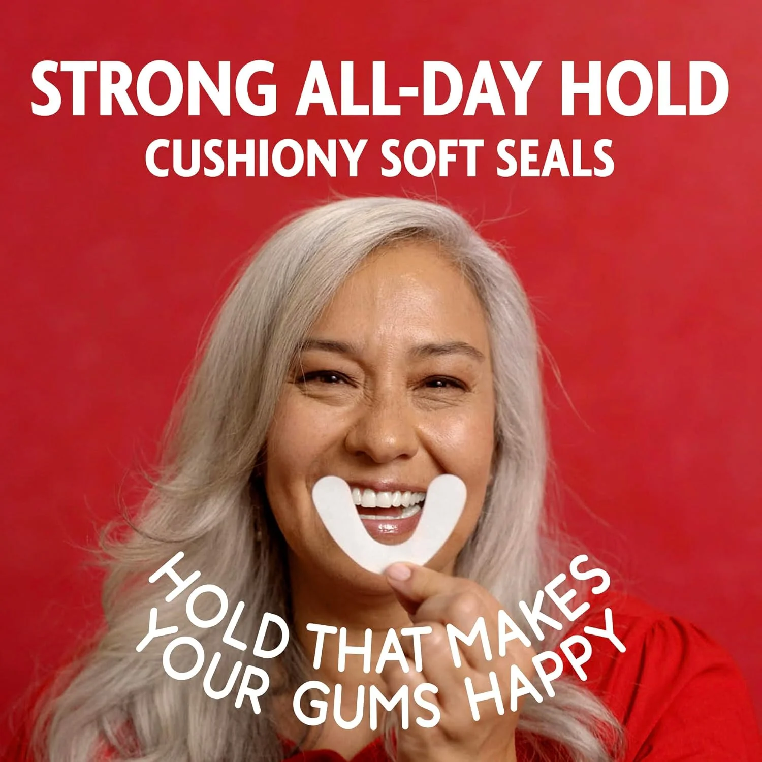 چسب دندان مصنوعی سی-باند، مخصوص فک پایین، بدون زینک، با چسبندگی تمام روز، بدون ایجاد کثیفی، 15 عدد (بسته 1 عددی)