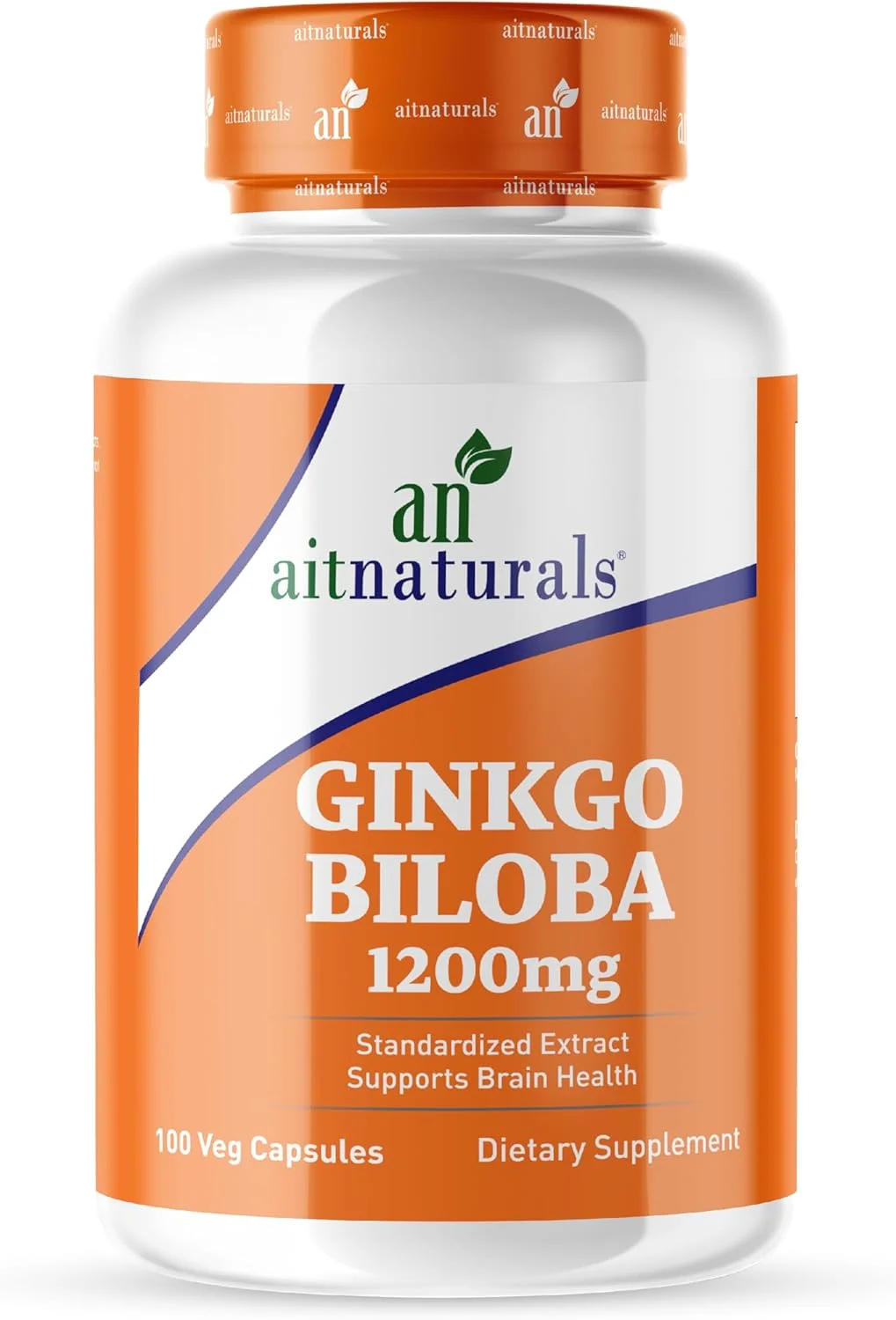 آیت نچرالز جینکوبیلوبا 1200 میلی گرم (100 کپسول) مکمل تقویت کننده شناختی ممتاز، تقویت حافظه، تمرکز، و گردش خون، افزایش سطح انرژی و خلق و خو، غیر GMO