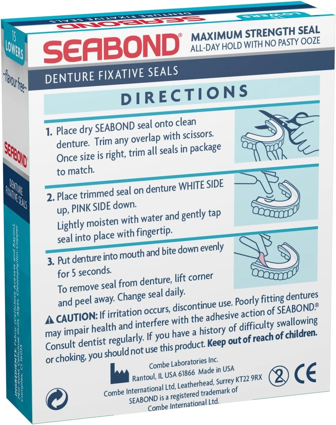 چسب دندان مصنوعی سی باند - مدل اورجینال - 15 عدد پایین - بسته 6 عددی چسب دندان مصنوعی سی باند - مدل اورجینال - 15 عدد پایین - بسته 6 عددی