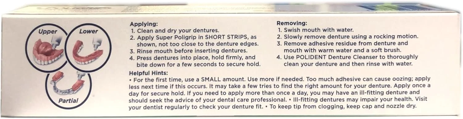 کرم چسب دندان مصنوعی سوپر پولی گریپ: 2 بسته 68 گرمی کرم چسب دندان مصنوعی سوپر پولی گریپ: 2 بسته 68 گرمی