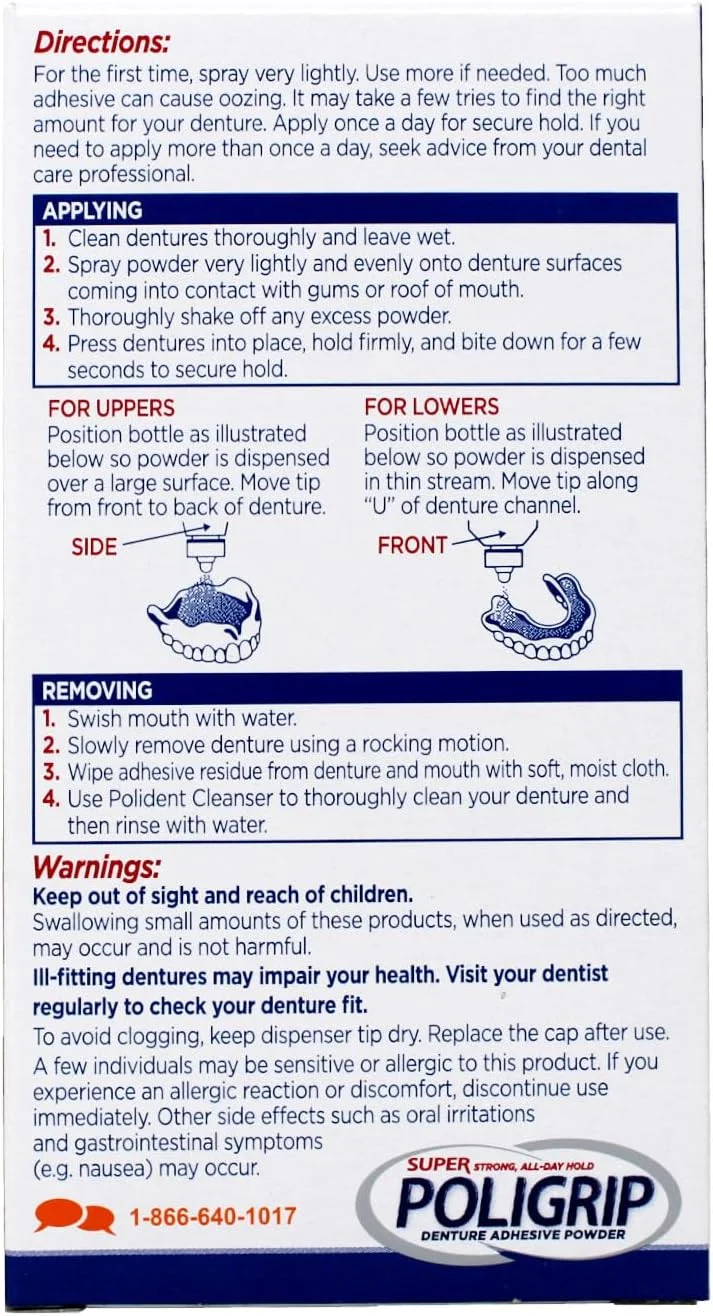 پودر چسب دندان مصنوعی فوق العاده قوی پلی گریپ، 45 گرم (بسته 2 عددی) پودر چسب دندان مصنوعی فوق العاده قوی پلی گریپ، 45 گرم (بسته 2 عددی)