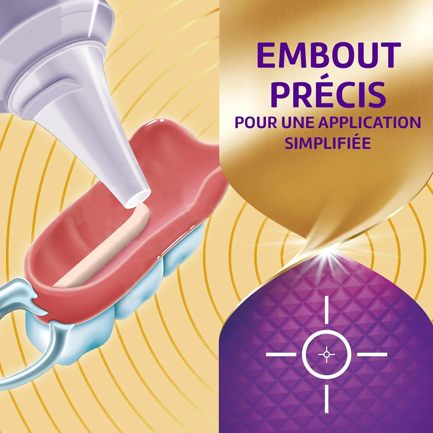 کرم فیکس کننده دندان مصنوعی پلی دنت با حداکثر کنترل، مناسب برای دندان مصنوعی جزئی یا کامل، با سر دقیق برای اتصال، 70 گرم