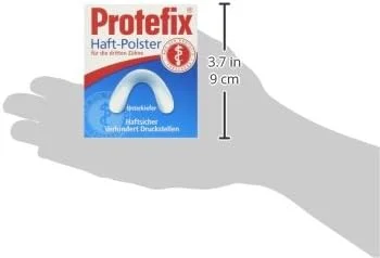 پدهای چسبی پروتفیکس برای دندان مصنوعی کامل، فک پایین، محافظت موثر در برابر نقاط فشار و التهاب، 30 پد چسبی