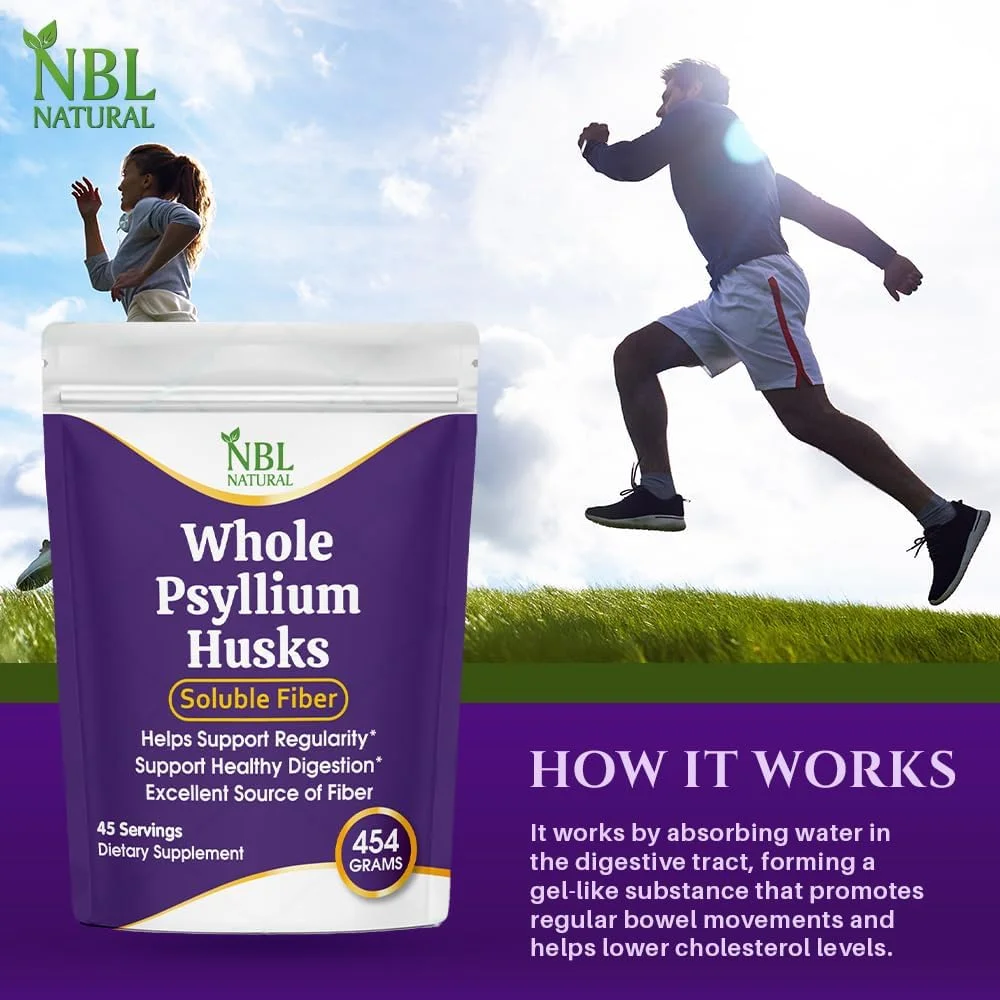 پودر پوسته اسفرزه کامل طبیعی NBL - 454 گرم | مکمل فیبر محلول | 100% خالص و طبیعی | پشتیبانی از نظم و سلامت دستگاه گوارش | 45 وعده پودر پوسته اسفرزه کامل طبیعی NBL - 454 گرم | مکمل فیبر محلول | 100% خالص و طبیعی | پشتیبانی از نظم و سلامت دستگاه گوارش | 45 وعده