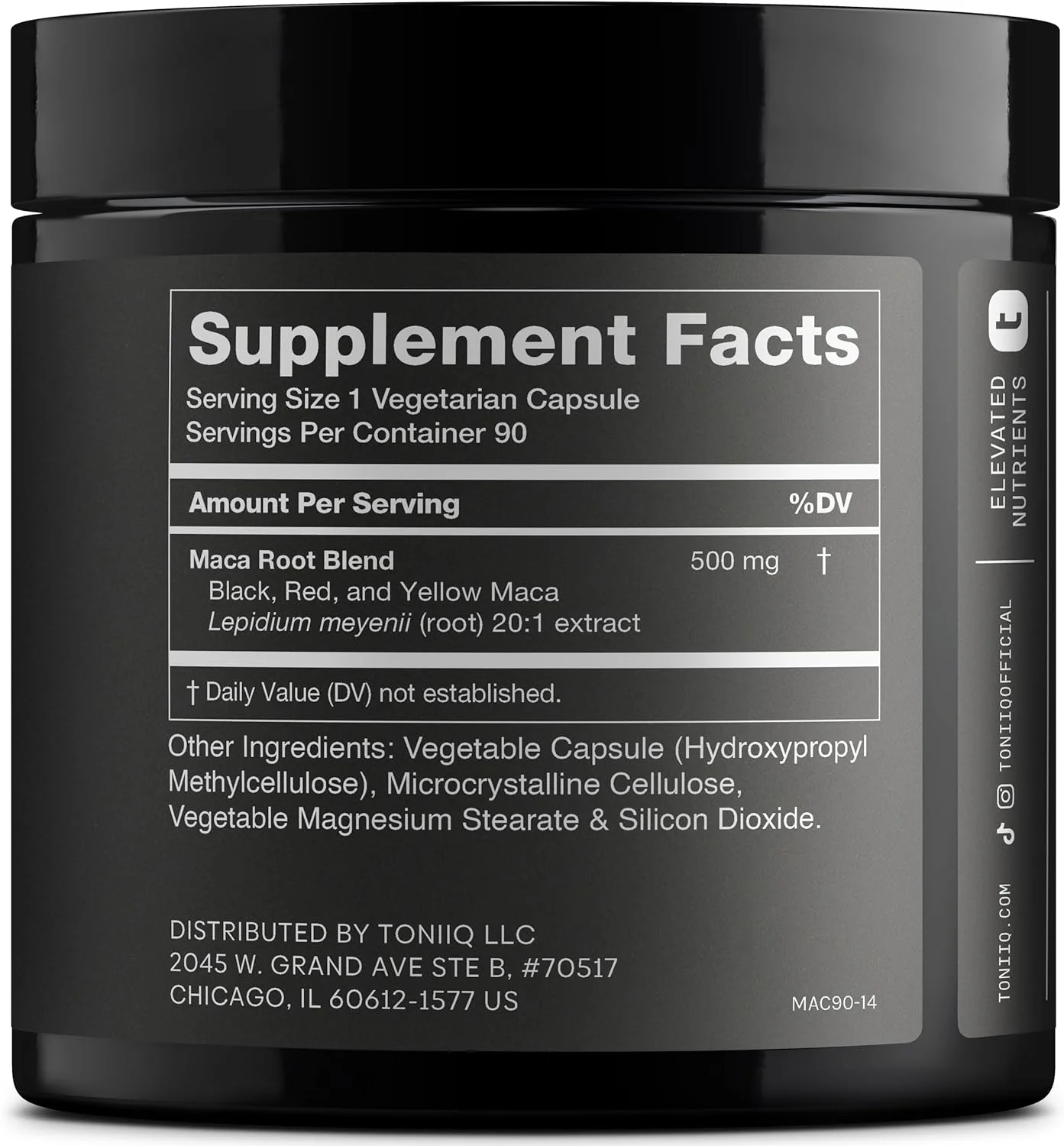 کپسول ریشه ماکا با منشاء واحد و برداشت وحشی - قدرت فوق العاده بالا - عصاره غلیظ شده 20 برابر 10000 میلی گرم - قوی ترین پودر ریشه ماکا پرو موجود - کمپلکس ژلاتینه شده سیاه، قرمز و زرد