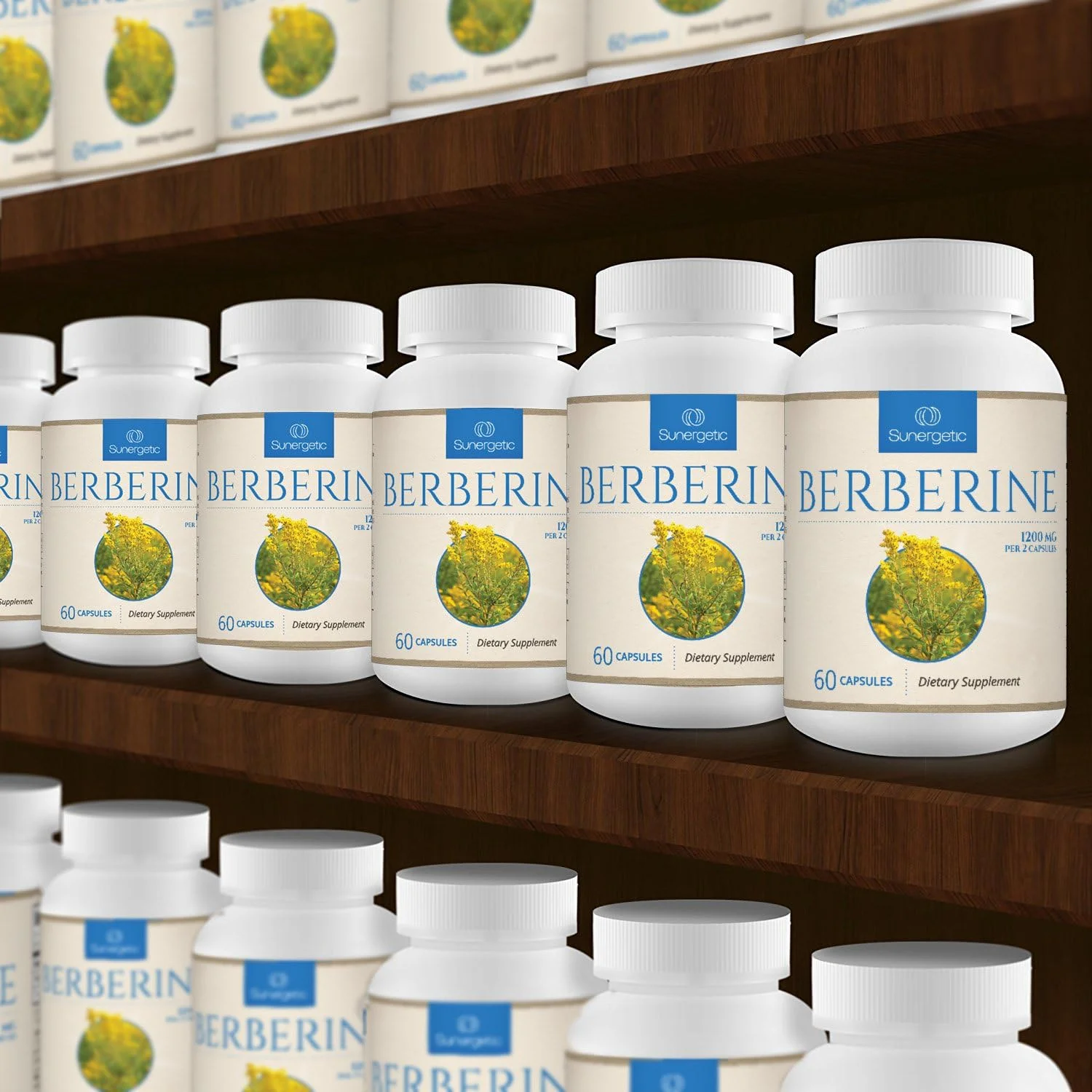 مکمل بربرین ممتاز سانرژتیک - 1200 میلی گرم بربرین در هر وعده، مکمل بربرین HCI غیر GMO - فرمول قدرتمند بربرین برای سلامتی - 60 کپسول بربرین مکمل بربرین ممتاز سانرژتیک - 1200 میلی گرم بربرین در هر وعده، مکمل بربرین HCI غیر GMO - فرمول قدرتمند بربرین برای سلامتی - 60 کپسول بربرین