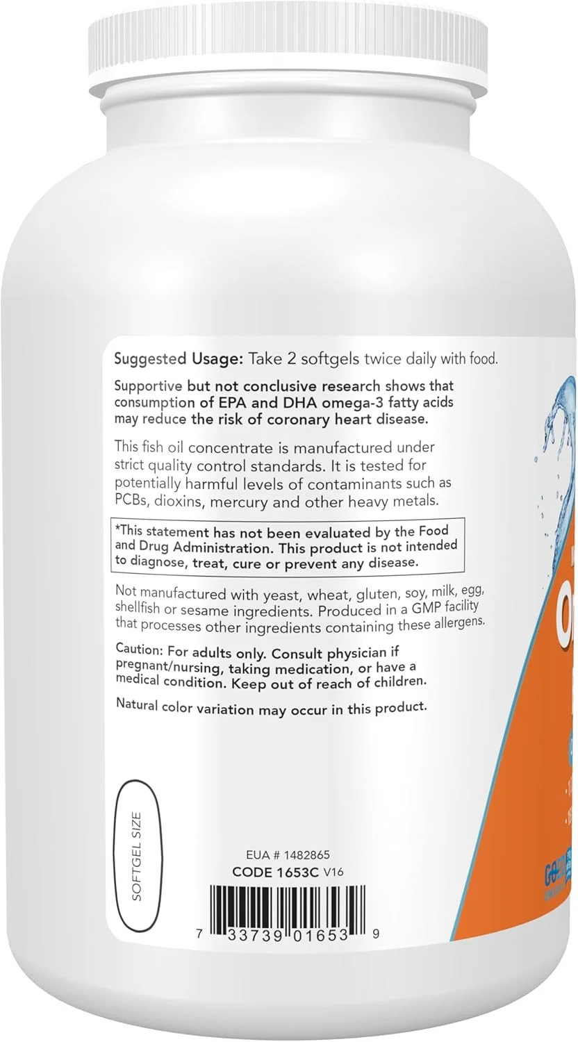 مکمل های ناو، امگا 3، 180 EPA / 120 DHA، تقطیر مولکولی، پشتیبانی از قلب و عروق*، 500 سافت ژل مکمل های ناو، امگا 3، 180 EPA / 120 DHA، تقطیر مولکولی، پشتیبانی از قلب و عروق*، 500 سافت ژل