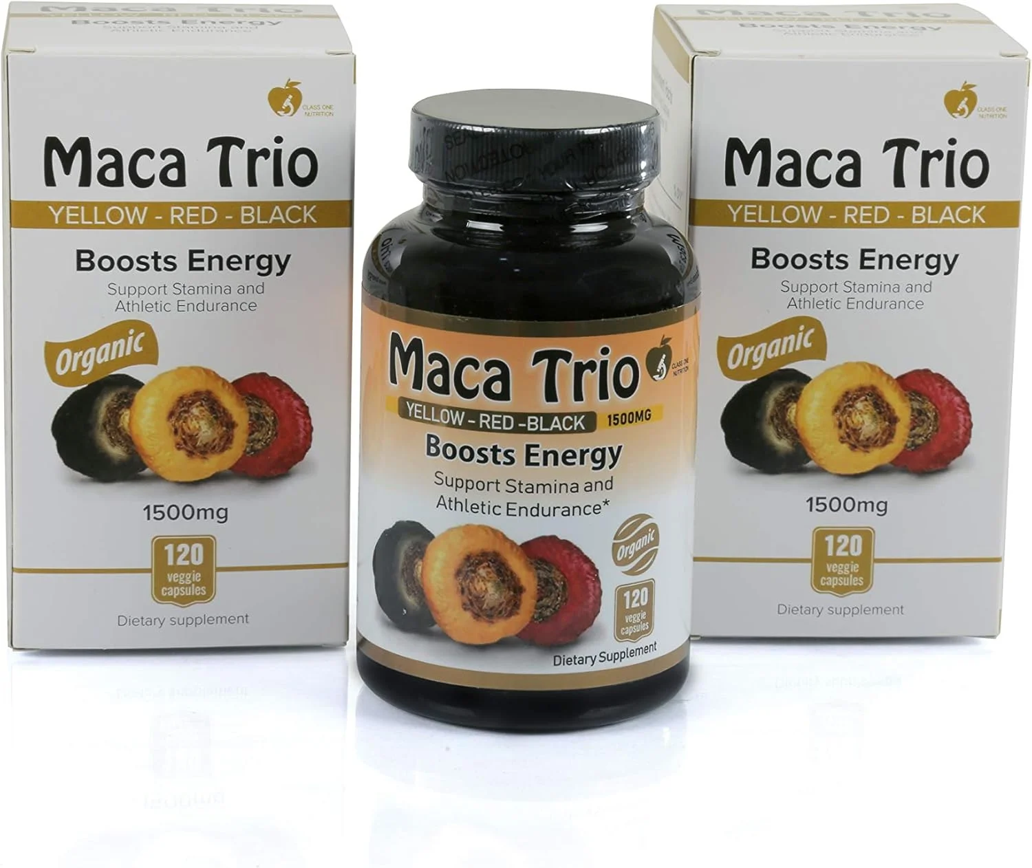 مخلوطی از کپسول های ریشه ماکا ارگانیک سیاه، قرمز و زرد - 1500 میلی گرم، 120 عدد مخلوطی از کپسول های ریشه ماکا ارگانیک سیاه، قرمز و زرد - 1500 میلی گرم، 120 عدد