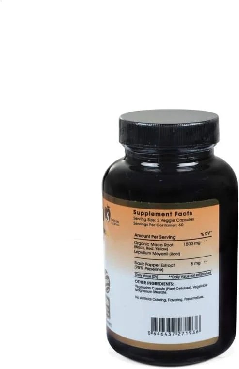 مخلوطی از کپسول های ریشه ماکا ارگانیک سیاه، قرمز و زرد - 1500 میلی گرم، 120 عدد مخلوطی از کپسول های ریشه ماکا ارگانیک سیاه، قرمز و زرد - 1500 میلی گرم، 120 عدد