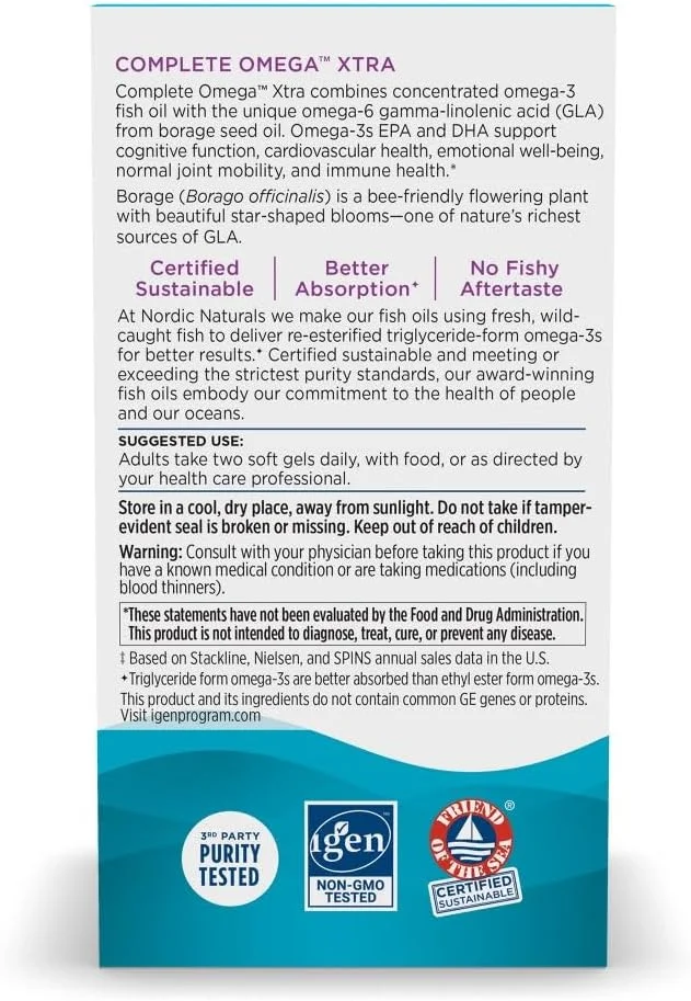 نوردیک نچرالز امگا اکسترا کامل، 60 سافت ژل