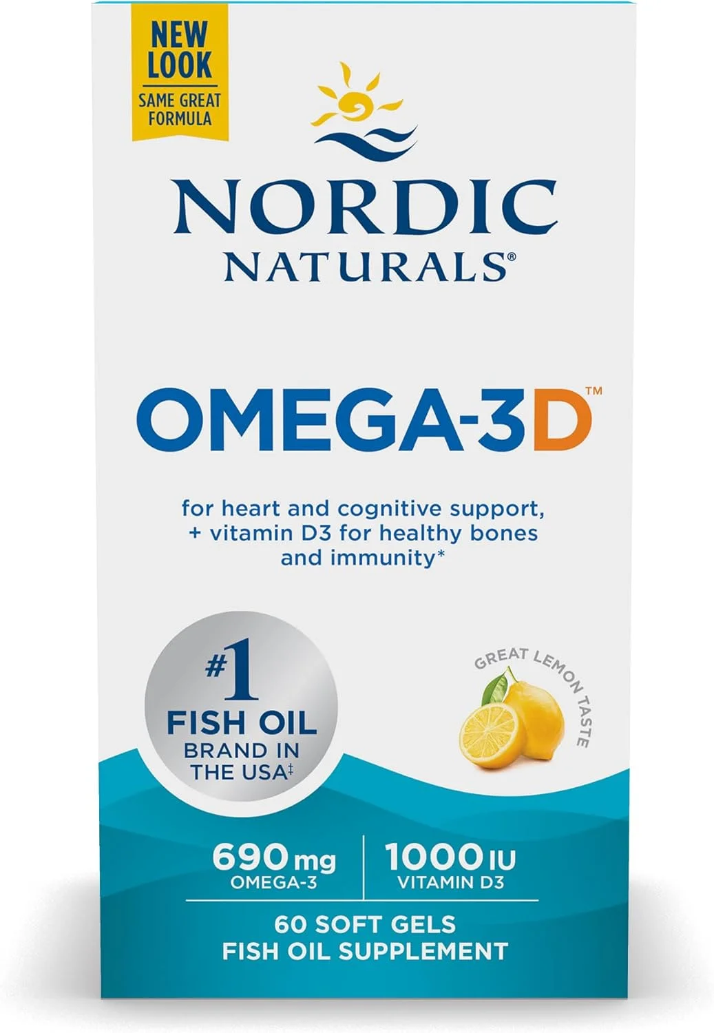 نوردیک نچرالز امگا 3D، 60 سافت ژل نوردیک نچرالز امگا 3D، 60 سافت ژل