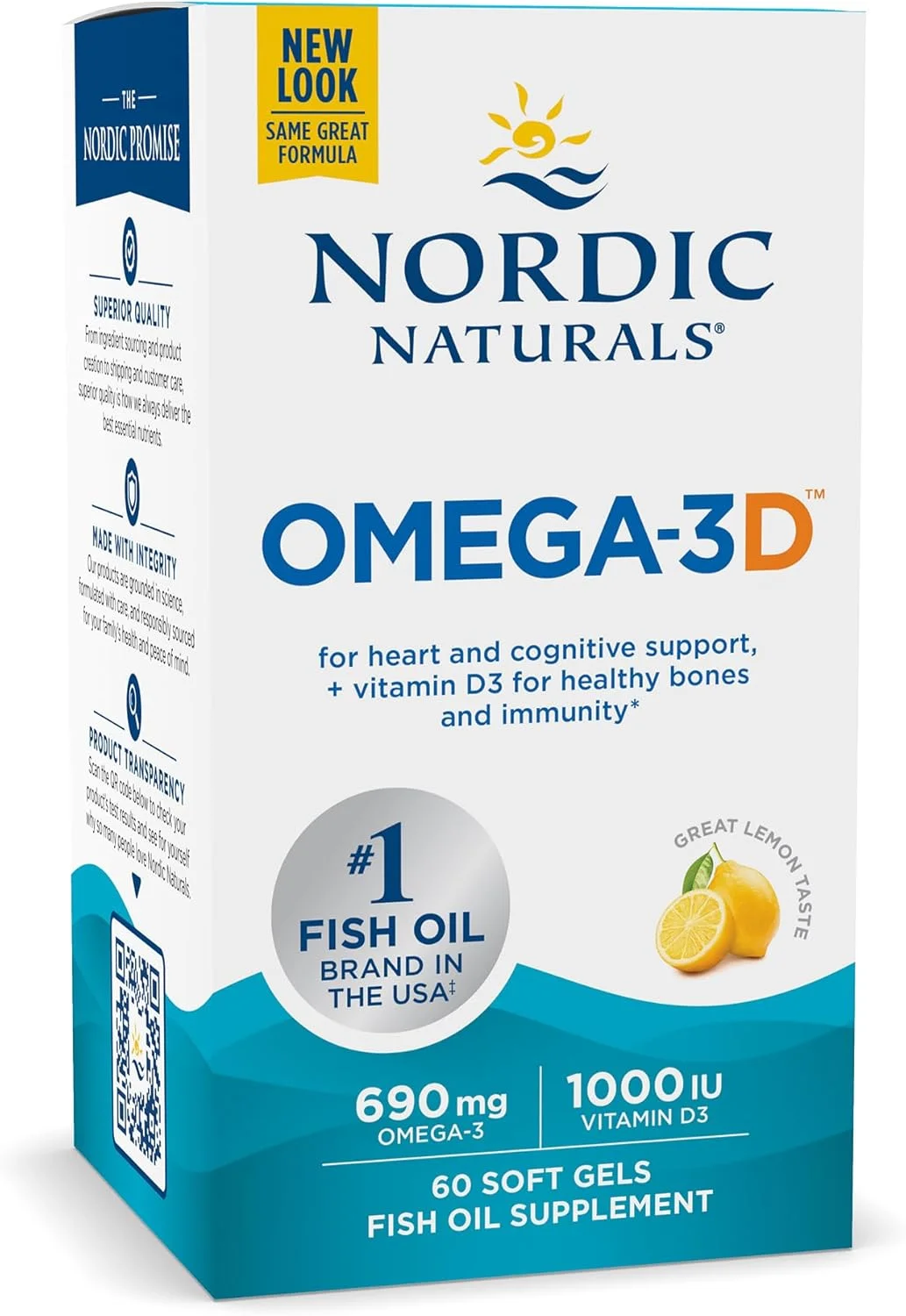 نوردیک نچرالز امگا 3D، 60 سافت ژل نوردیک نچرالز امگا 3D، 60 سافت ژل